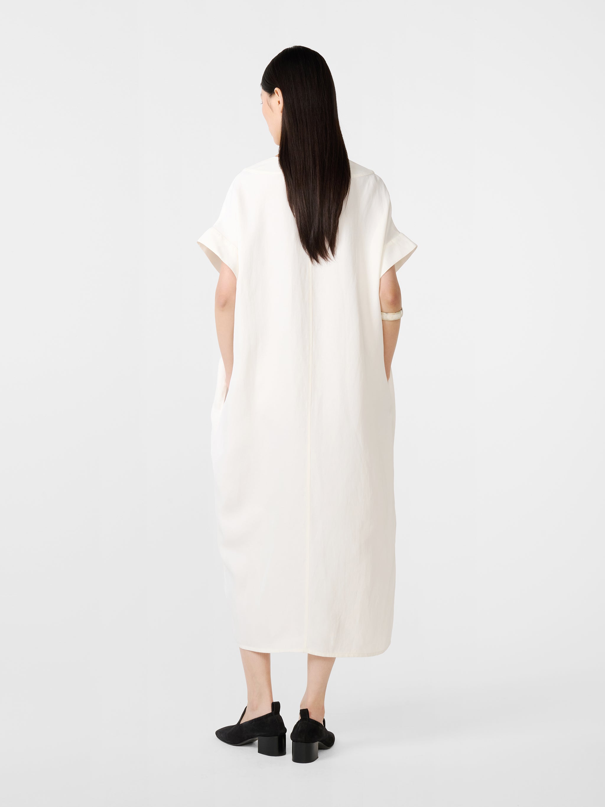 Cley Linen Dress in Parchment