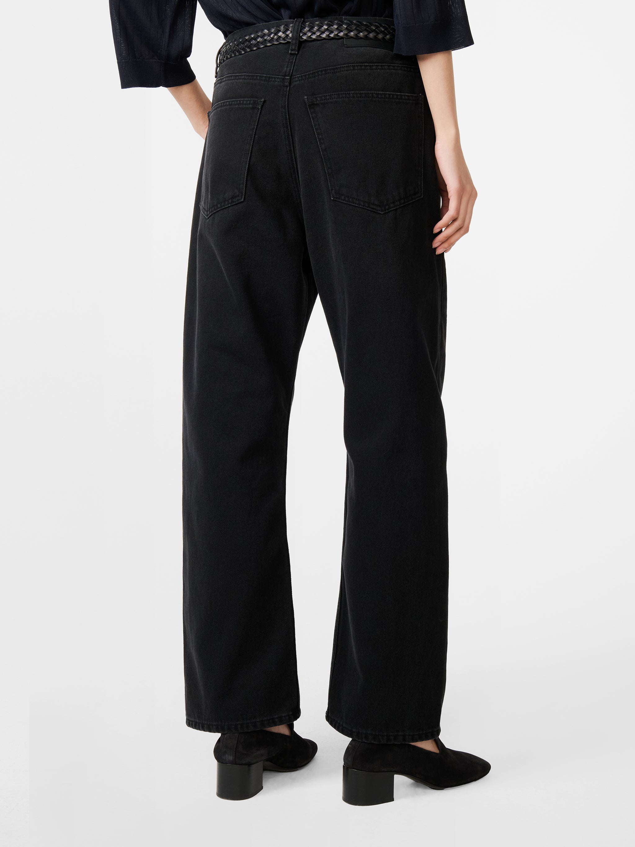 Denjo Denim Pant in Washed Black