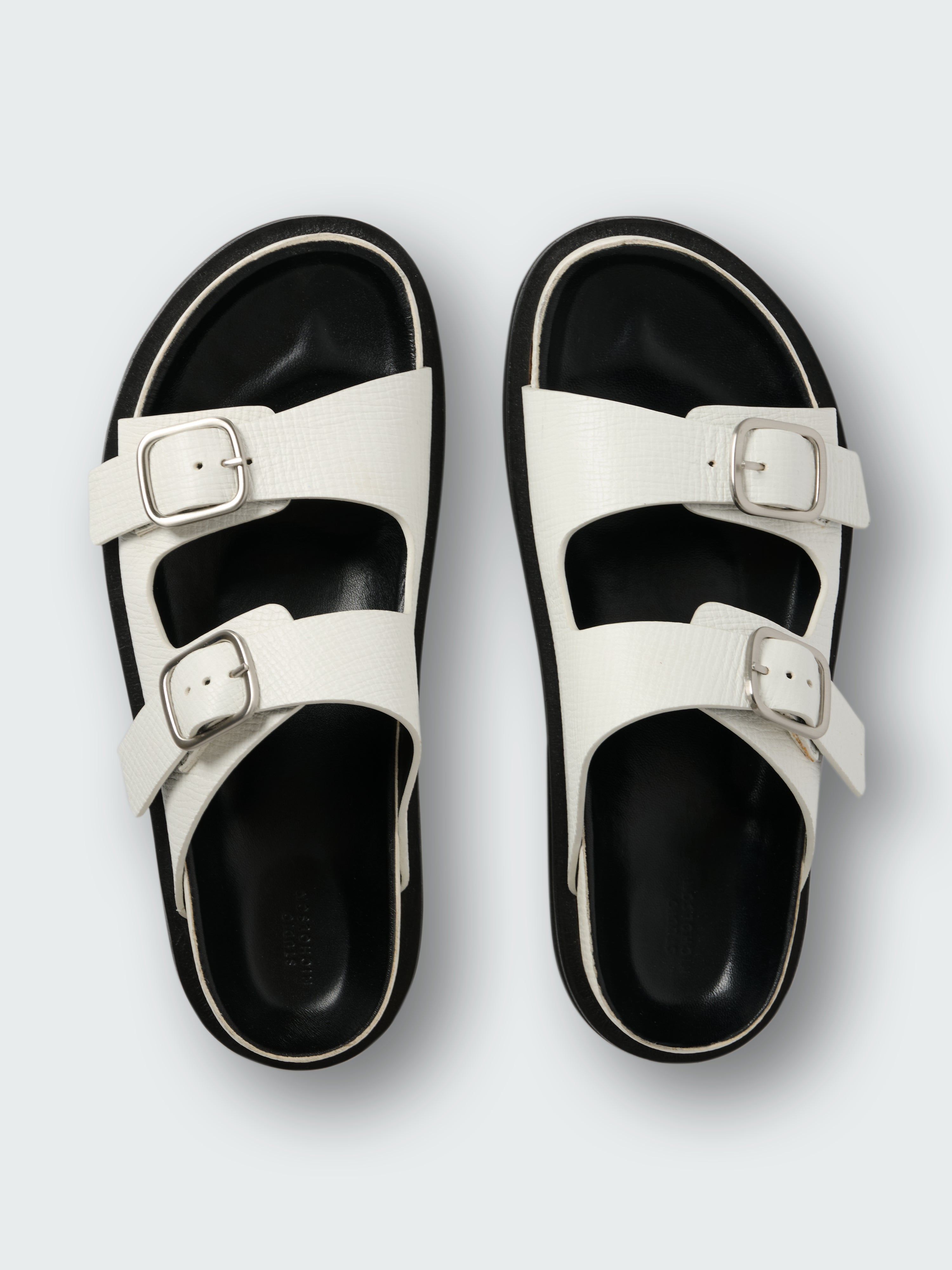Denver Leather Sandal in Parchment