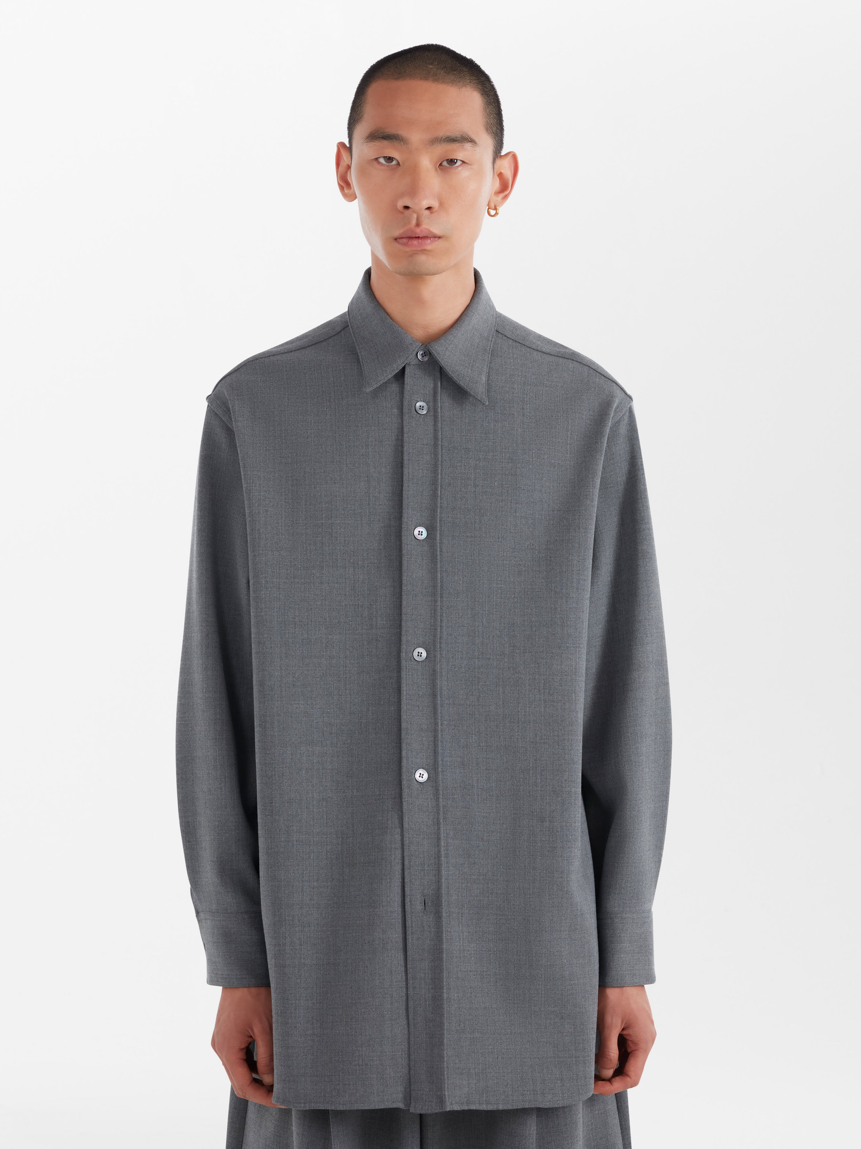 Akako Shirt in Grey Marl