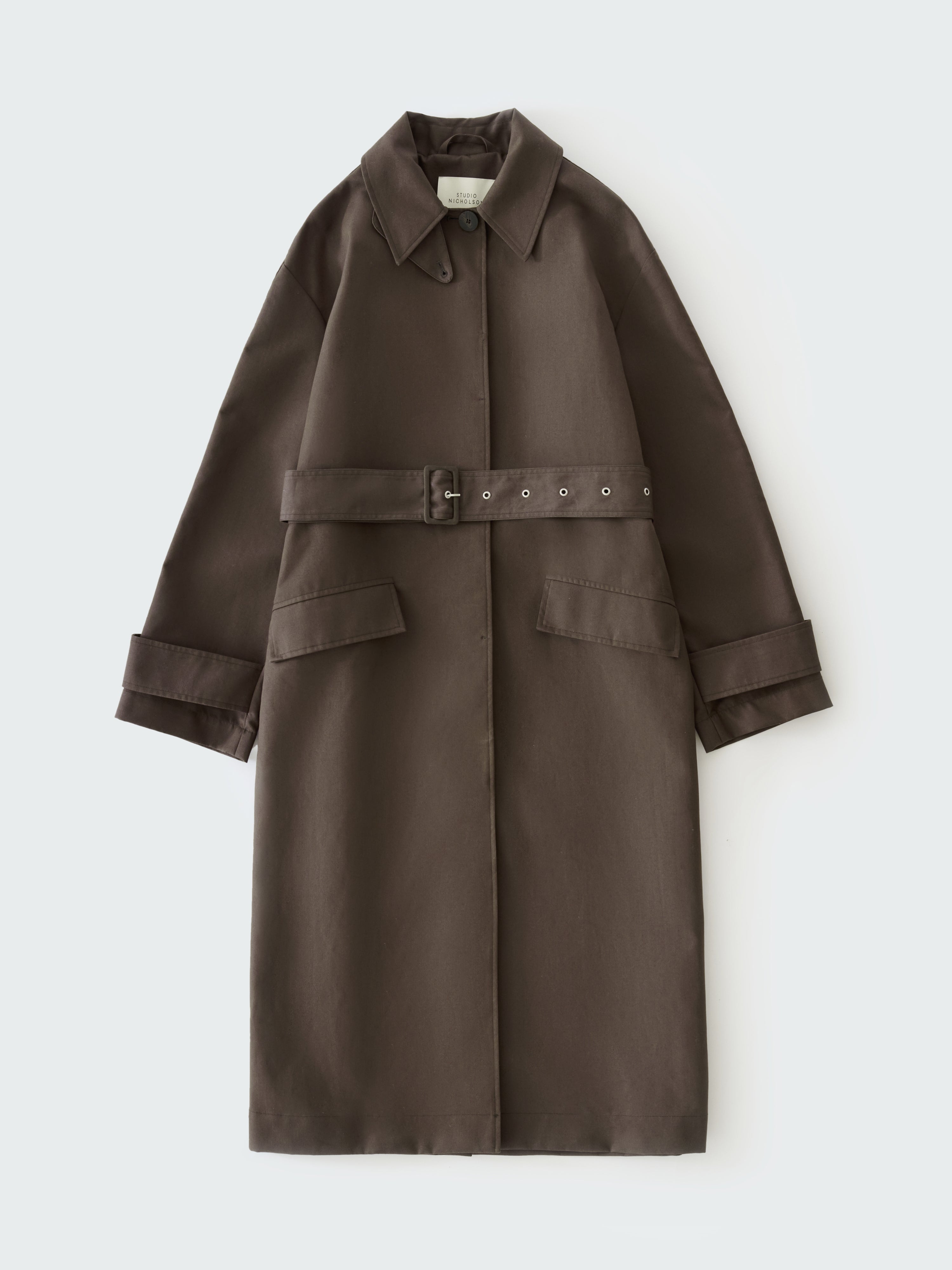 Innis Coat in Moss / Black