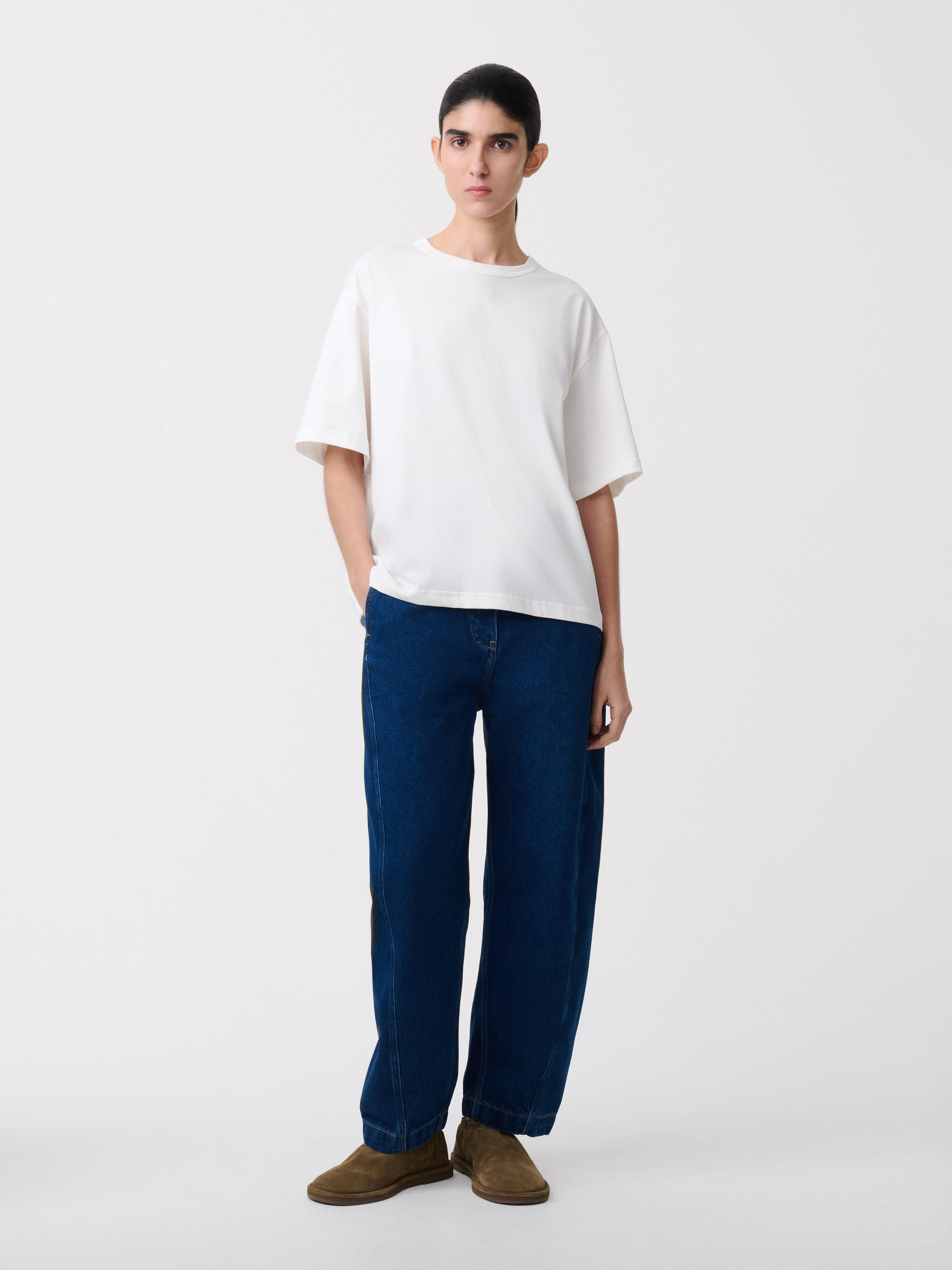 Akerman Washed Denim Pant in Indigo