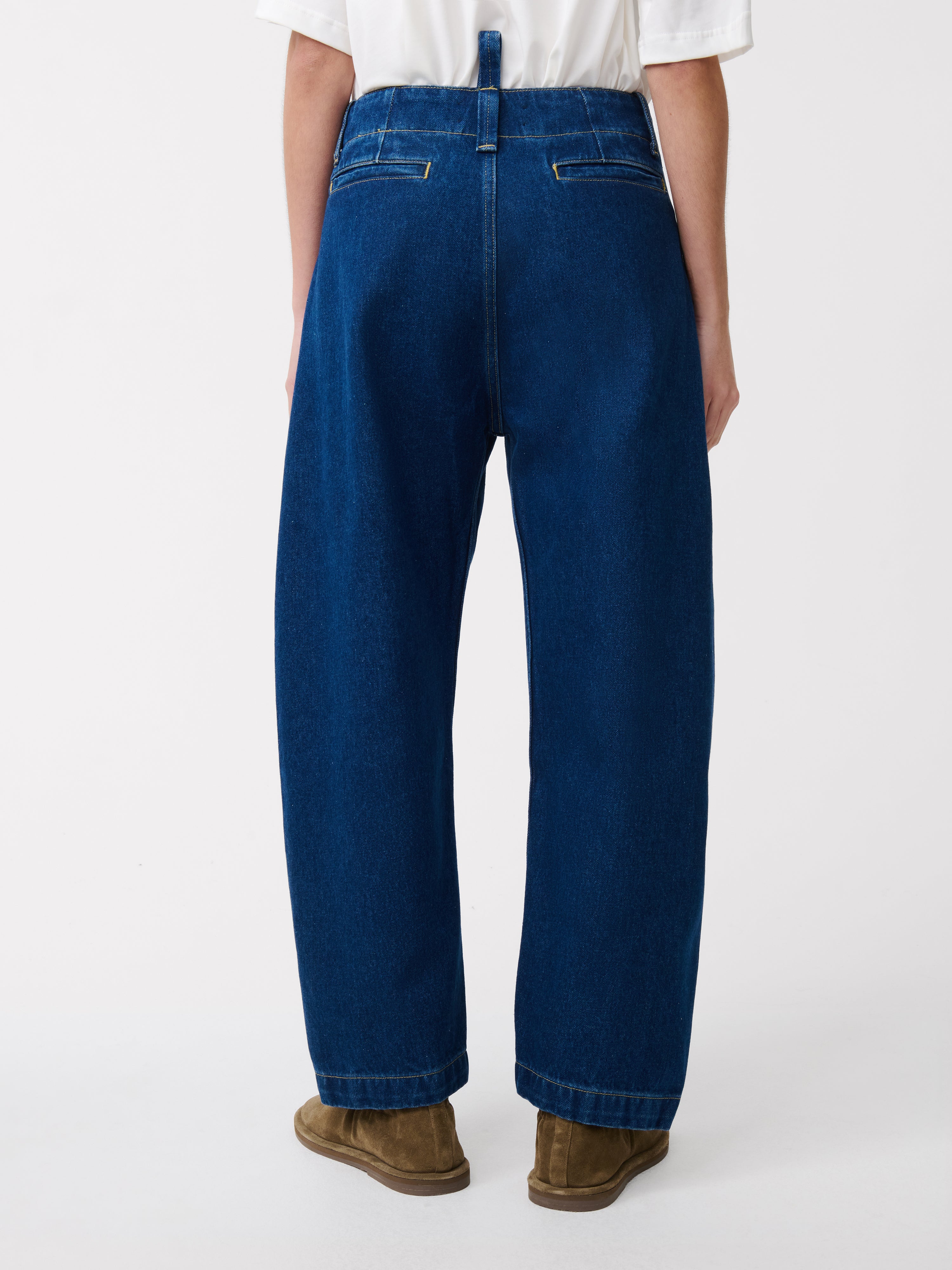 Akerman Washed Denim Pant in Indigo