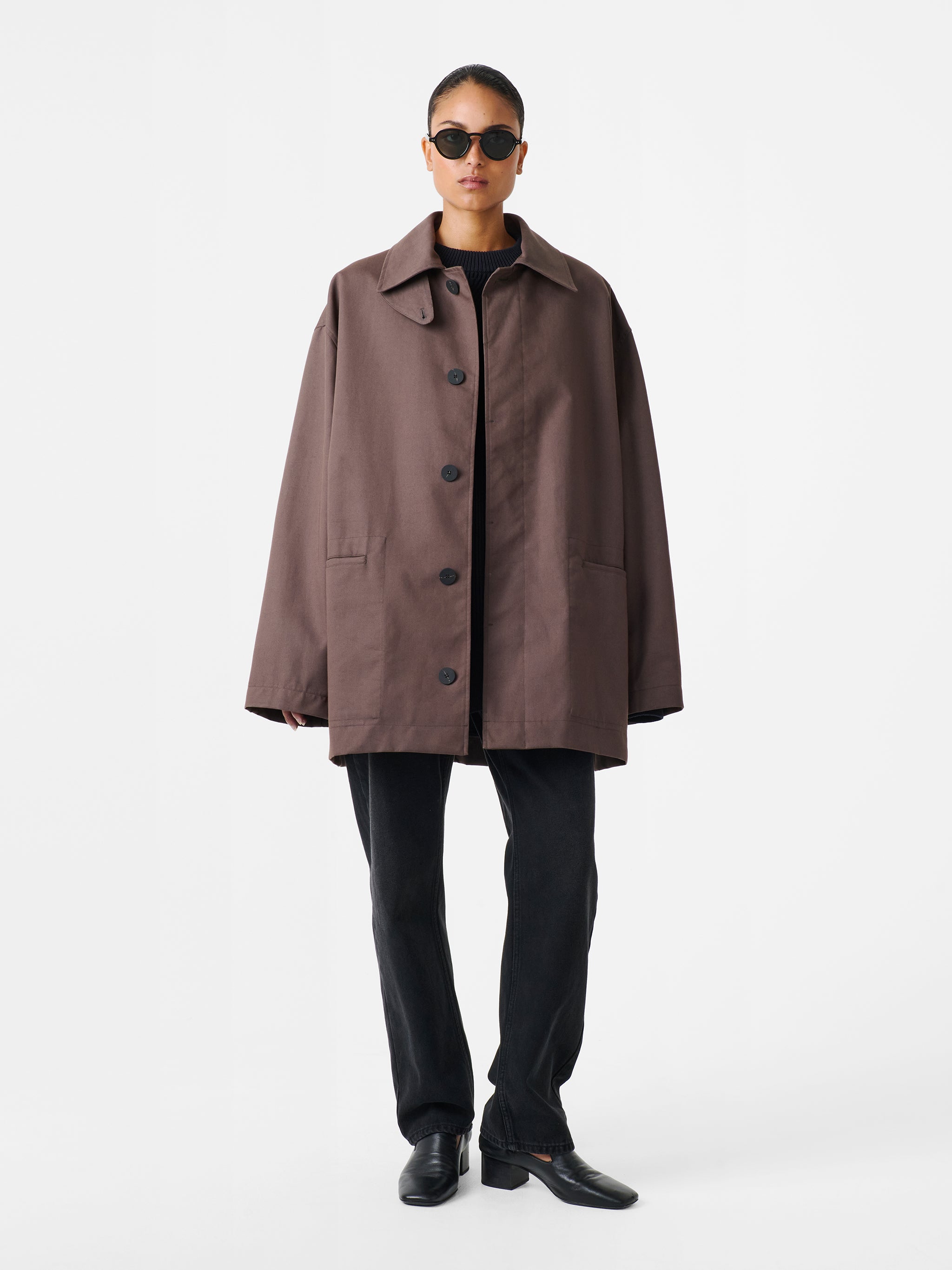 Measure Jacket in Moss / Black