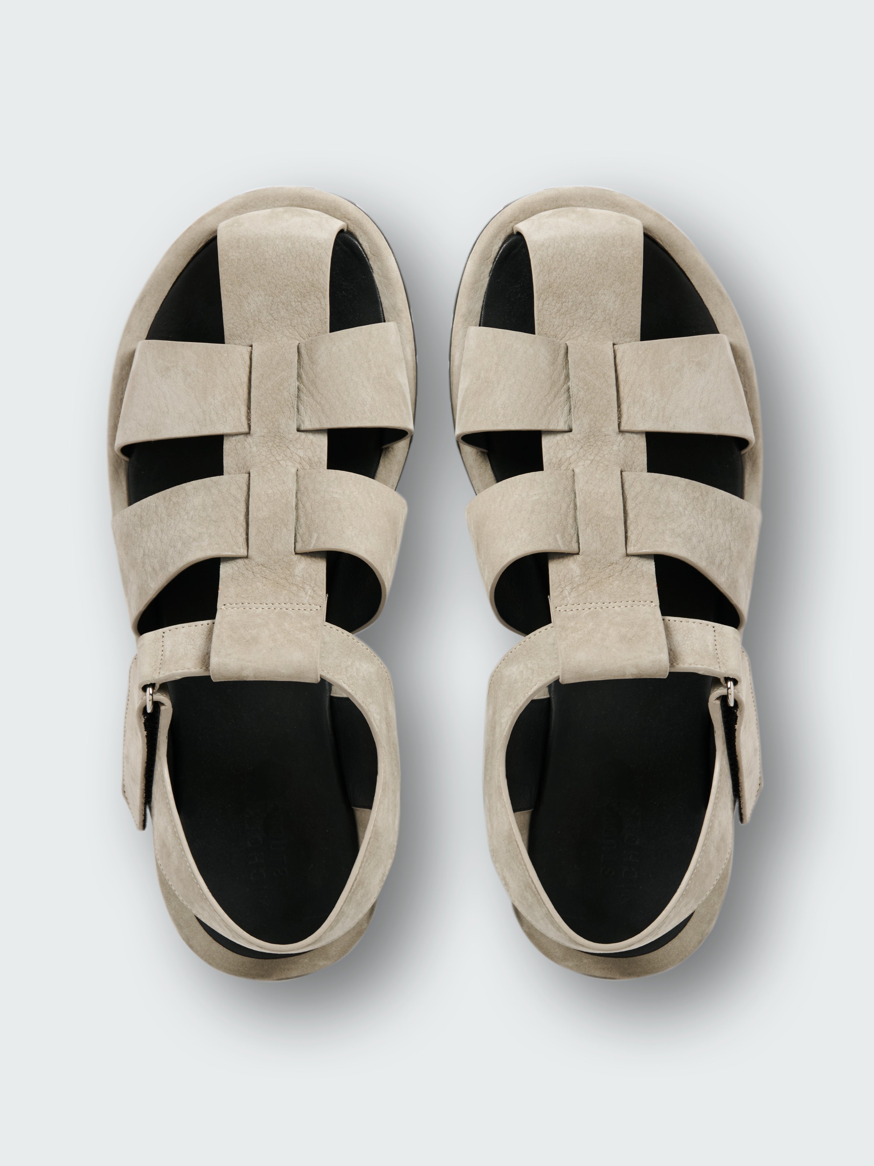 Men's Sandom Suede Sandal in Rainy Day Grey