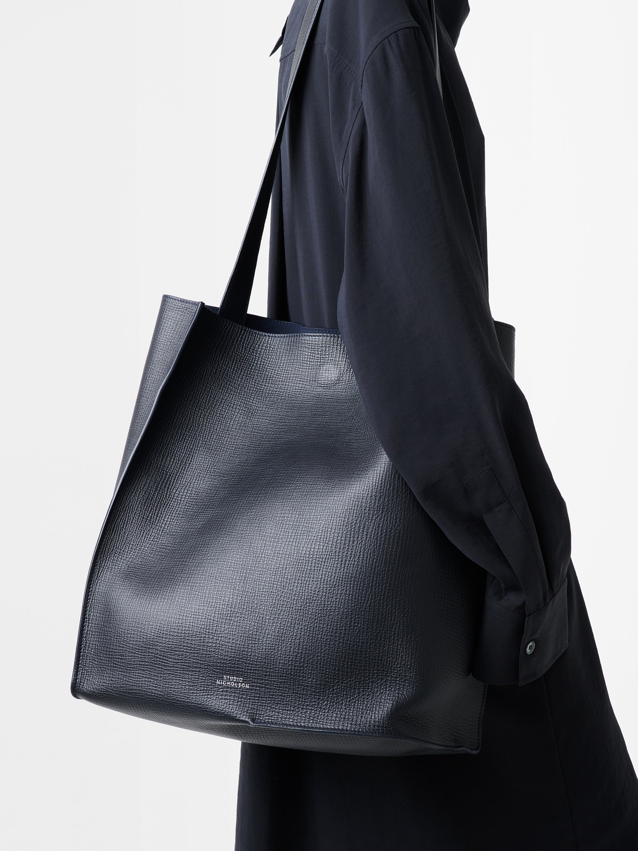 Doublet Type 2 Leather Bag in Darkest Navy
