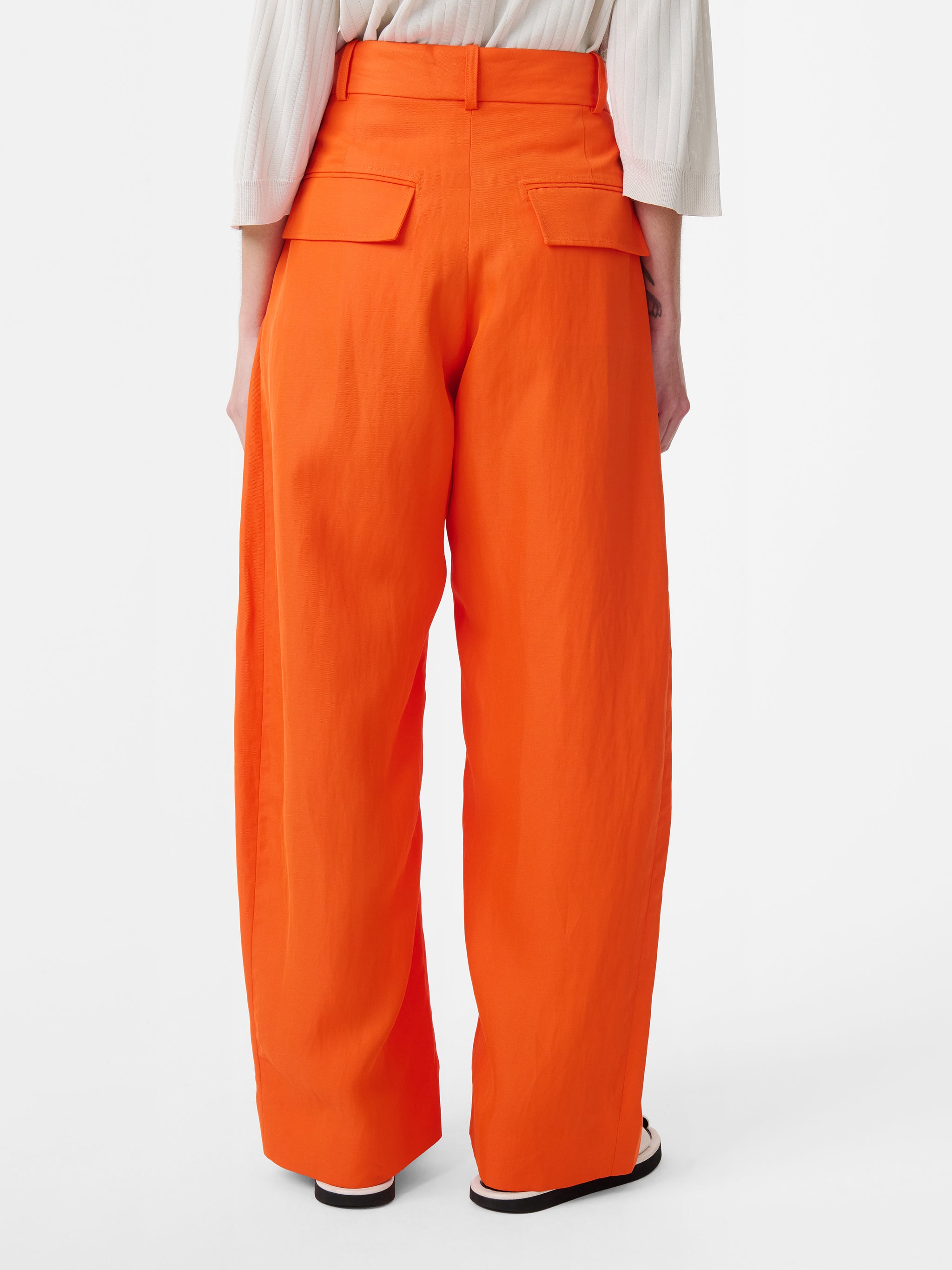 Myers Linen Pant in Clementine