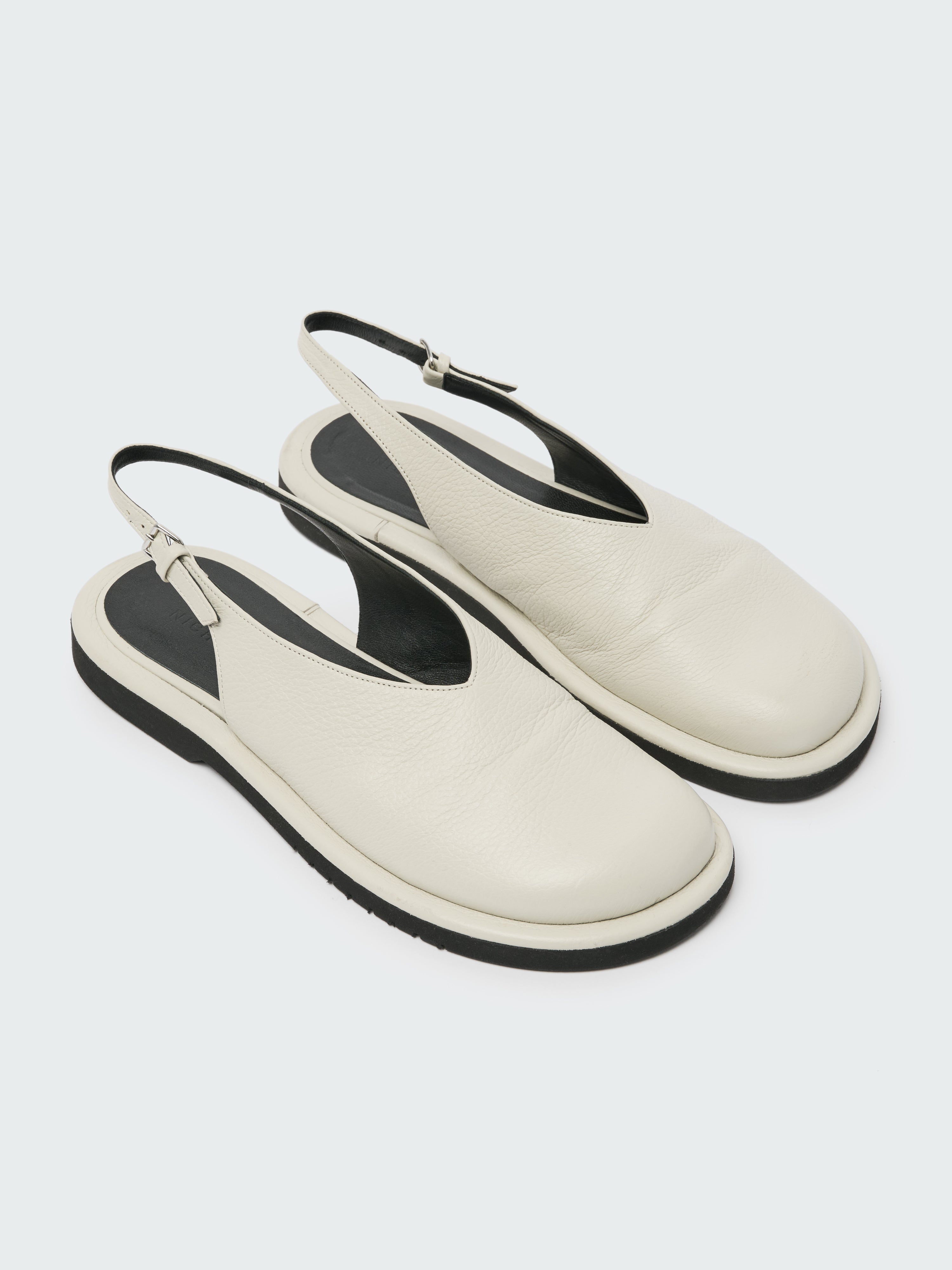 Paley Leather Shoe in Parchment