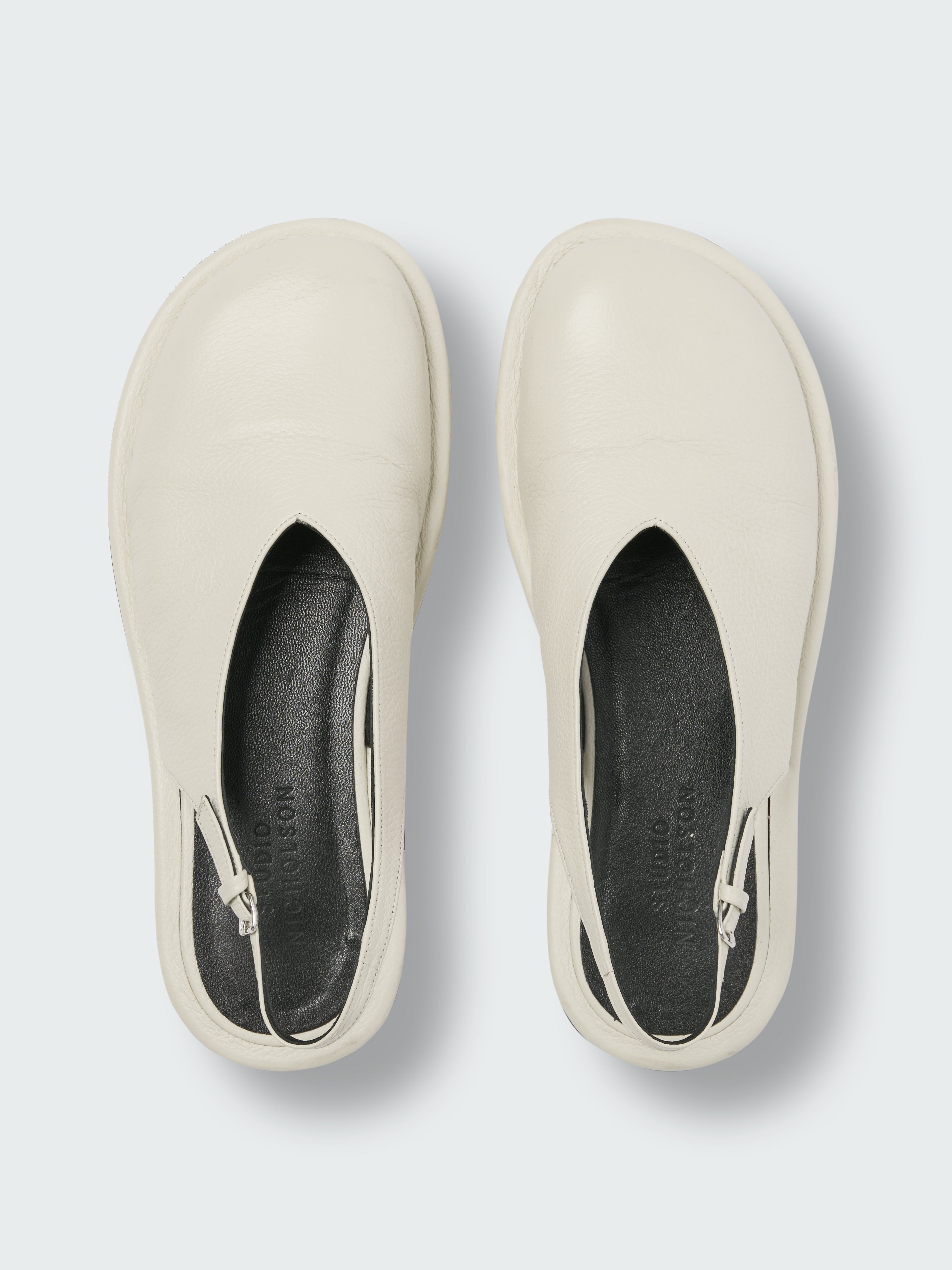 Paley Leather Shoe in Parchment