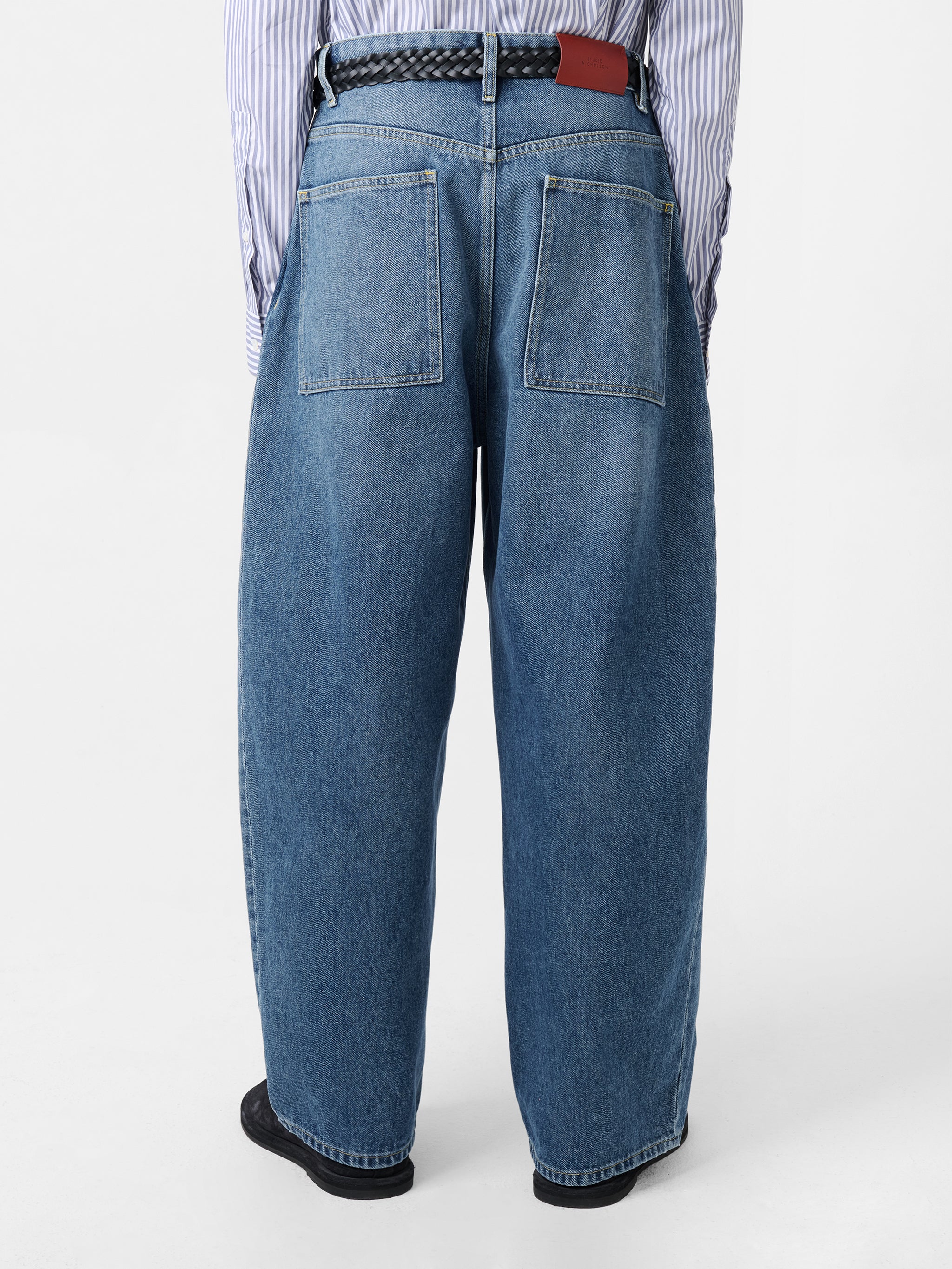 Paolo Denim Pant in Worn Wash Indigo