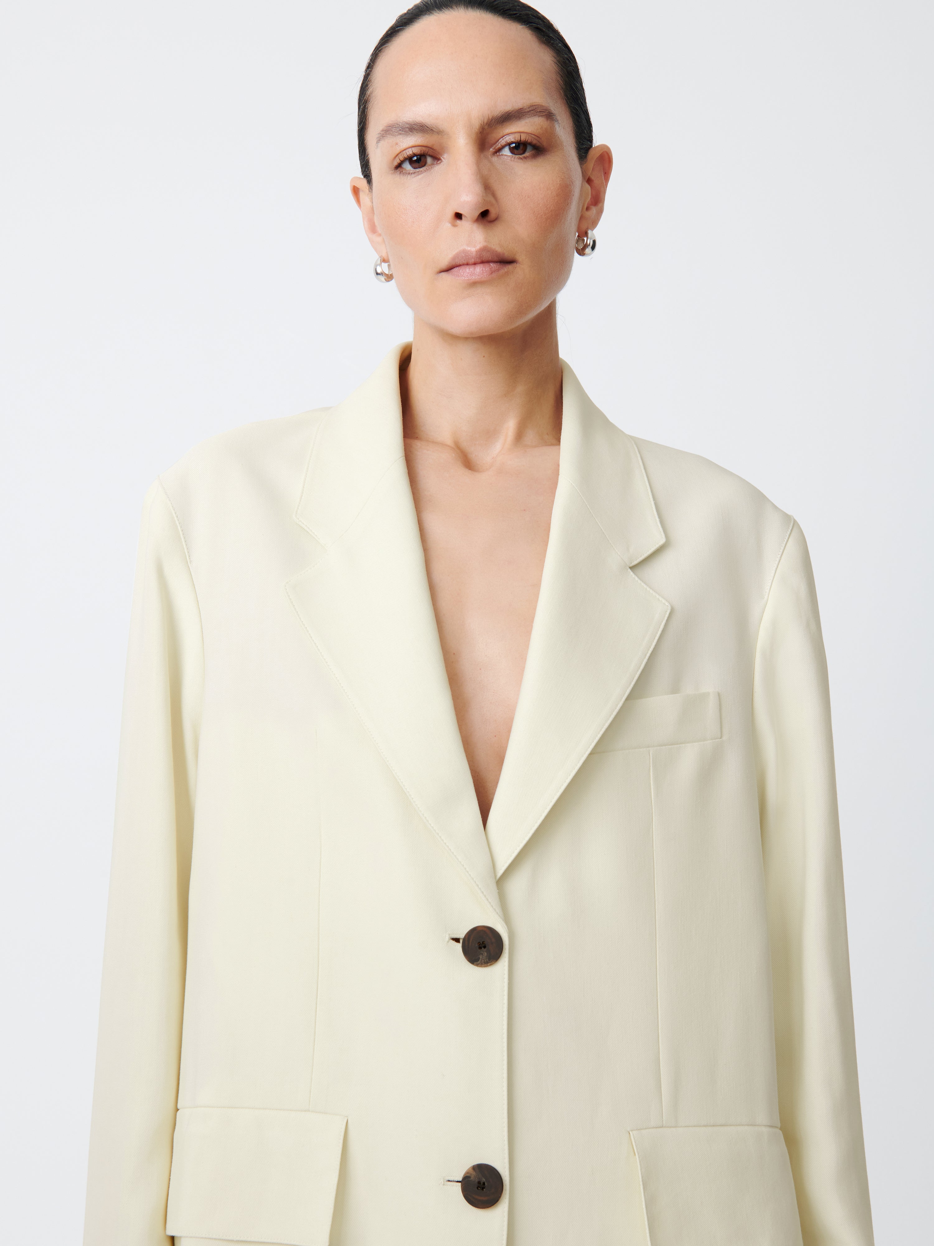 Phelps Viscose Jacket in Parchment