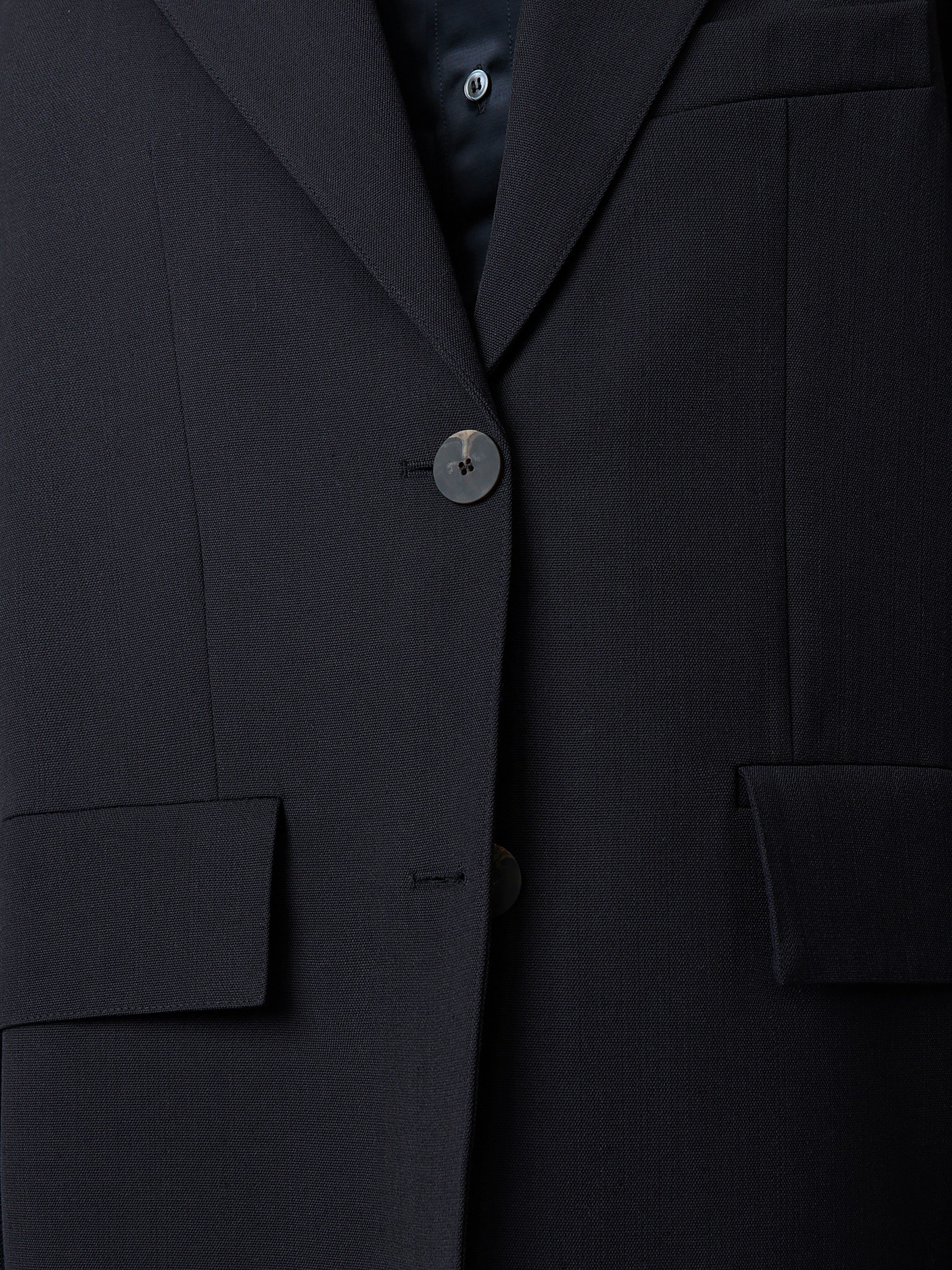 Phelps Wool Jacket in Darkest Navy