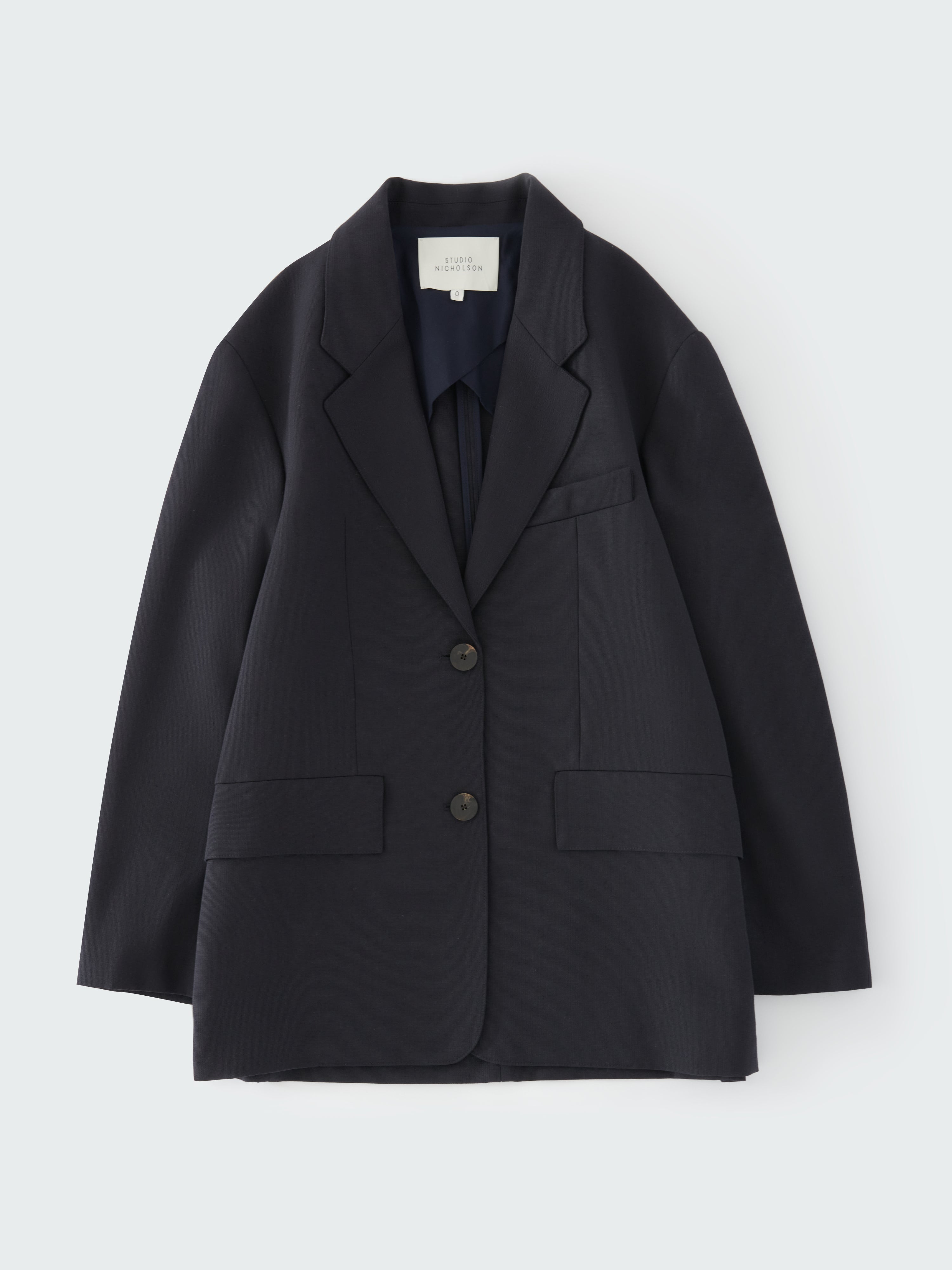 Phelps Wool Jacket in Darkest Navy