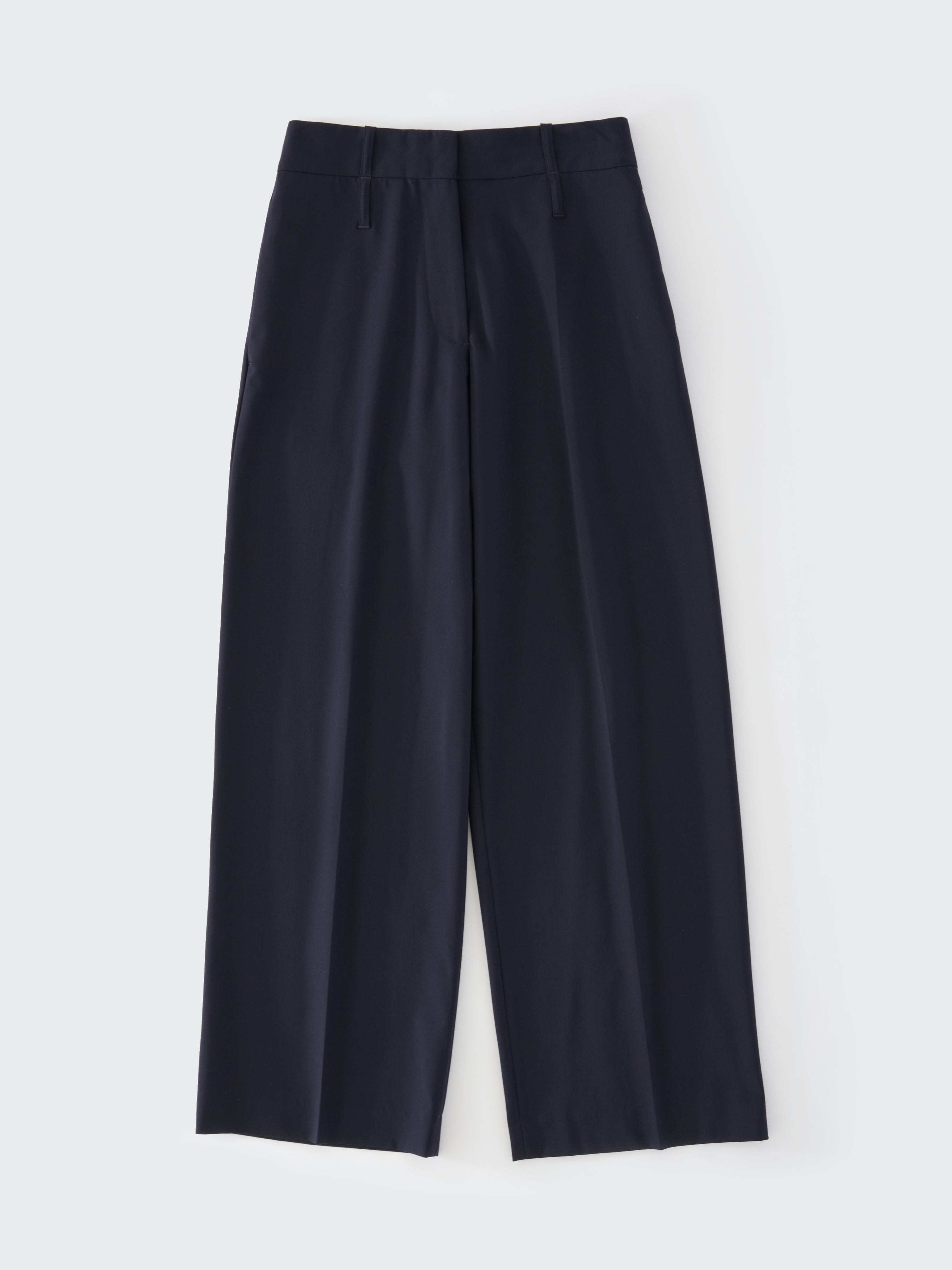Baier Tropical Wool Pant in Darkest Navy