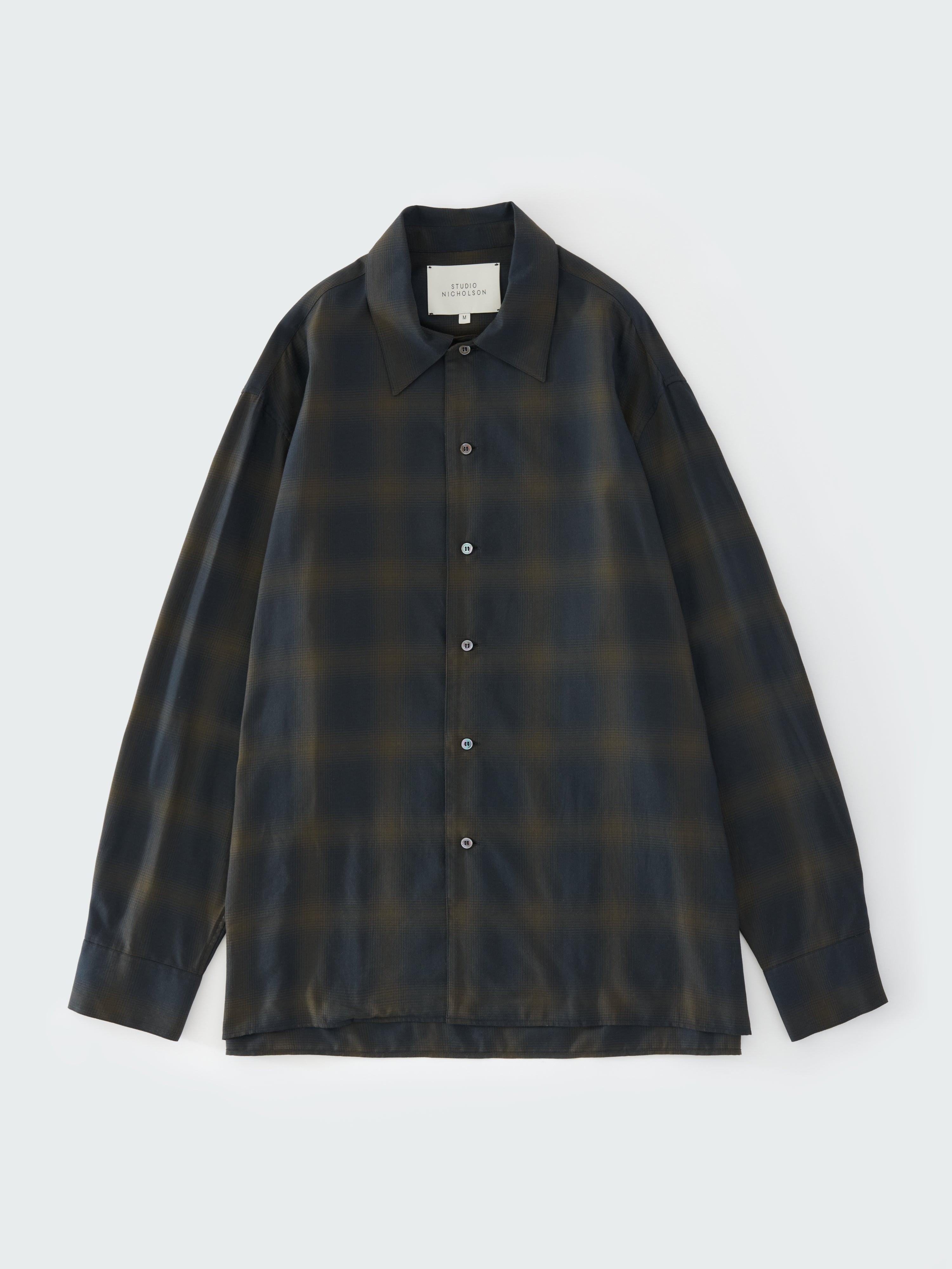 Ray Shirt in Black / Chocolate Brown Check