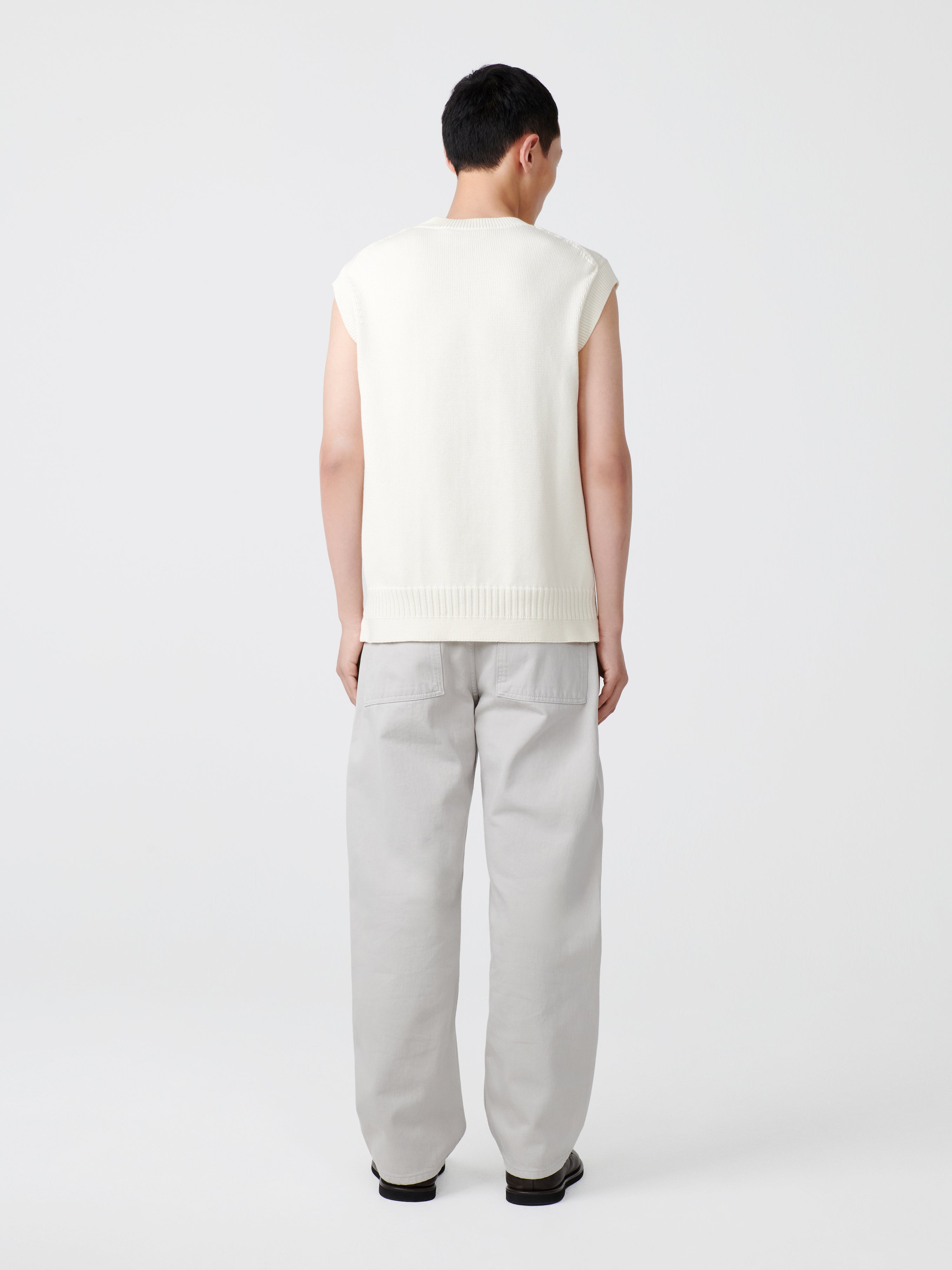 Reed Denim Pant in Bone Grey