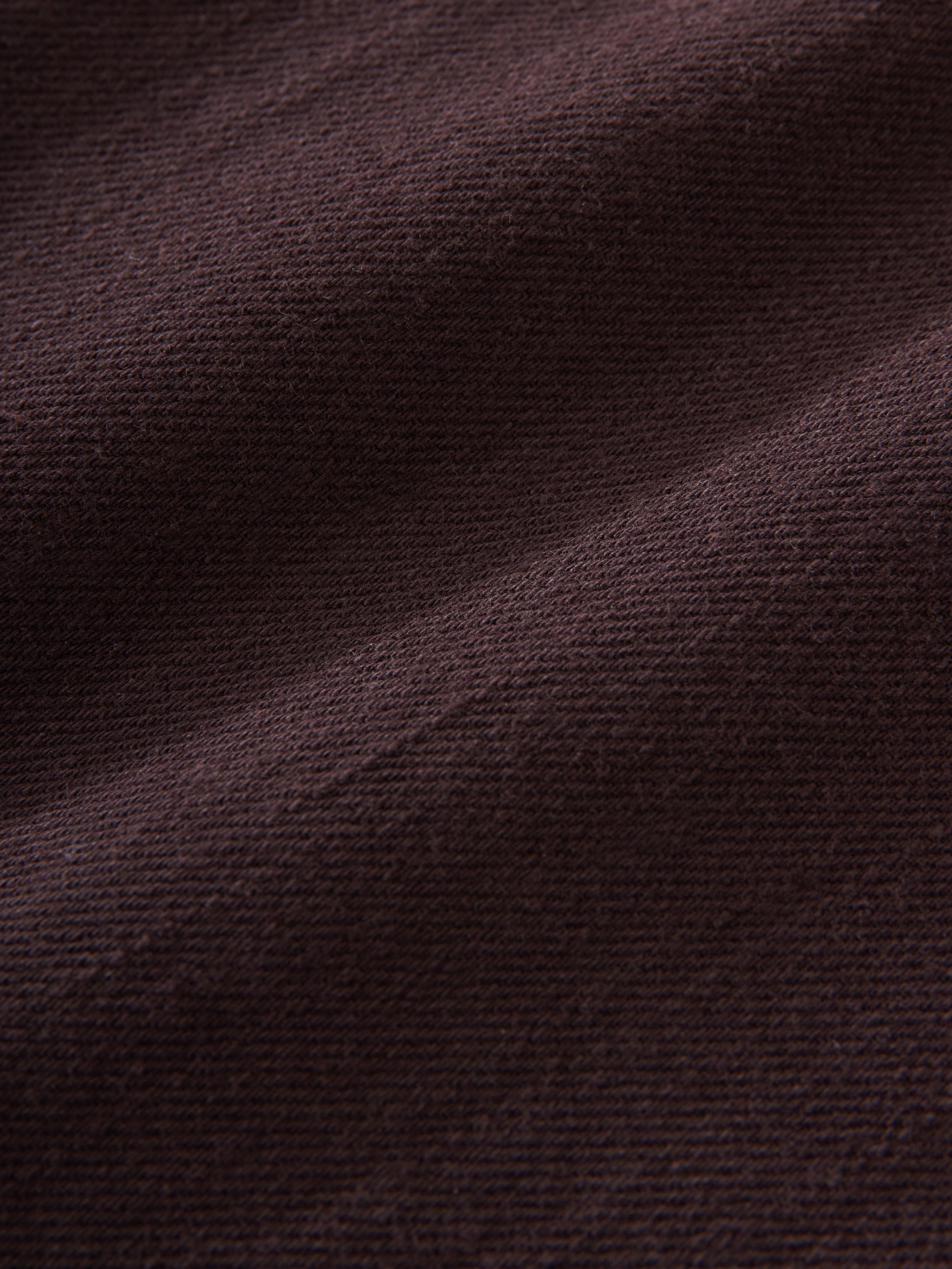 Reverse Denim Short in Black Grape