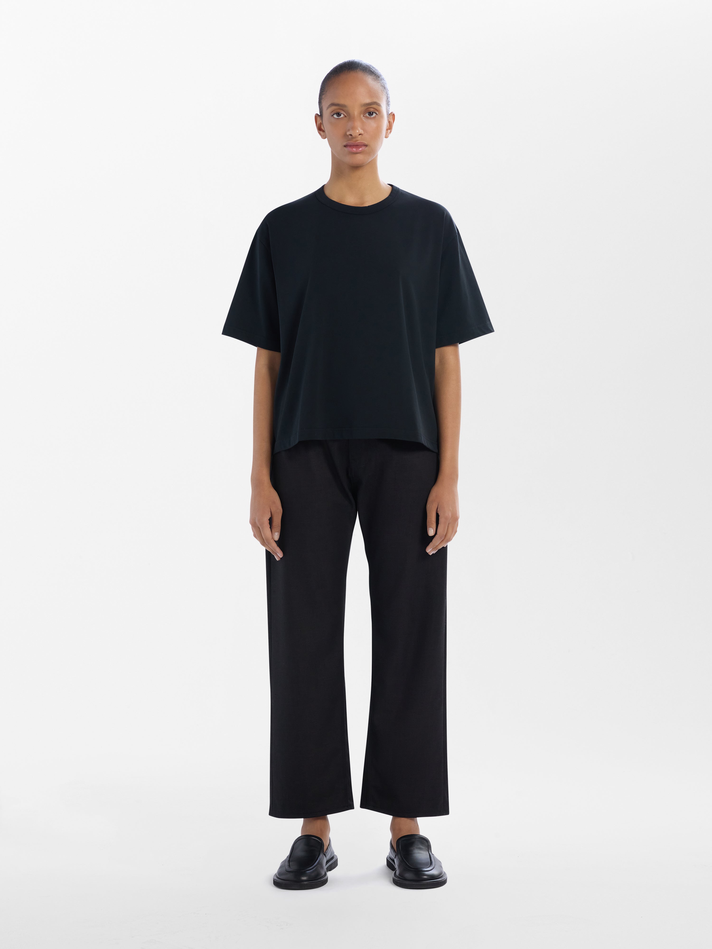 Ruthe Denim Pant in Black
