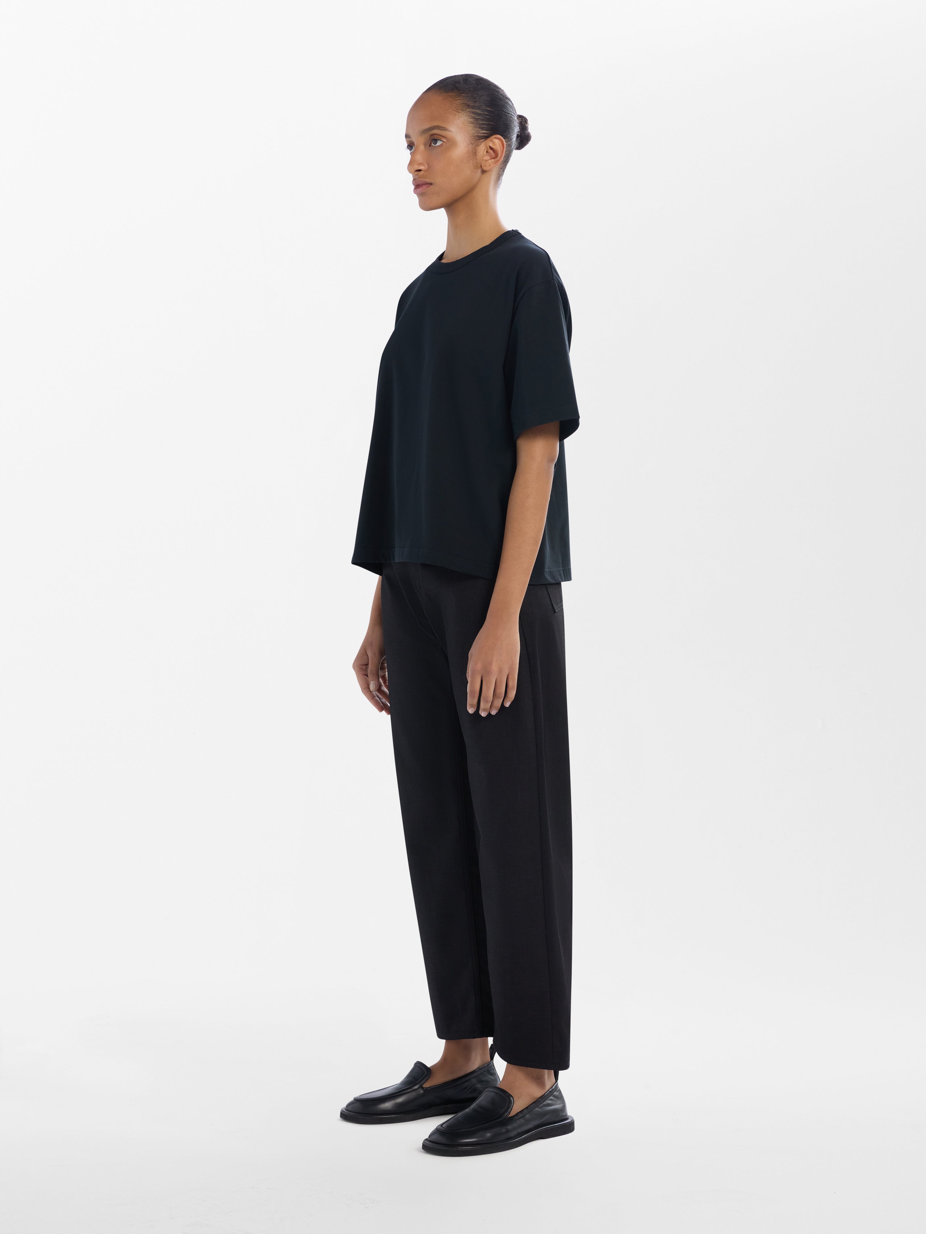 Ruthe Denim Pant in Black