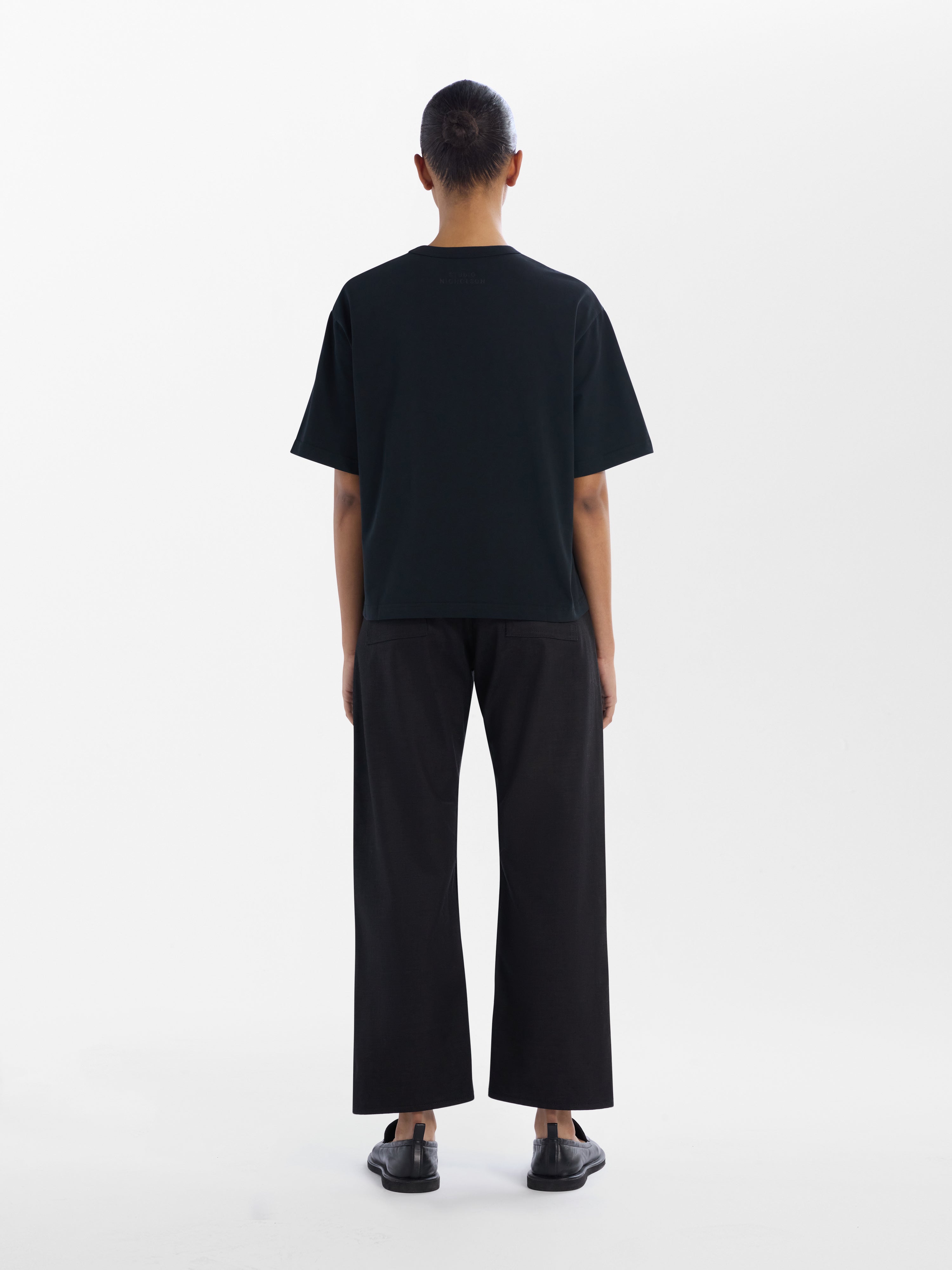 Ruthe Denim Pant in Black
