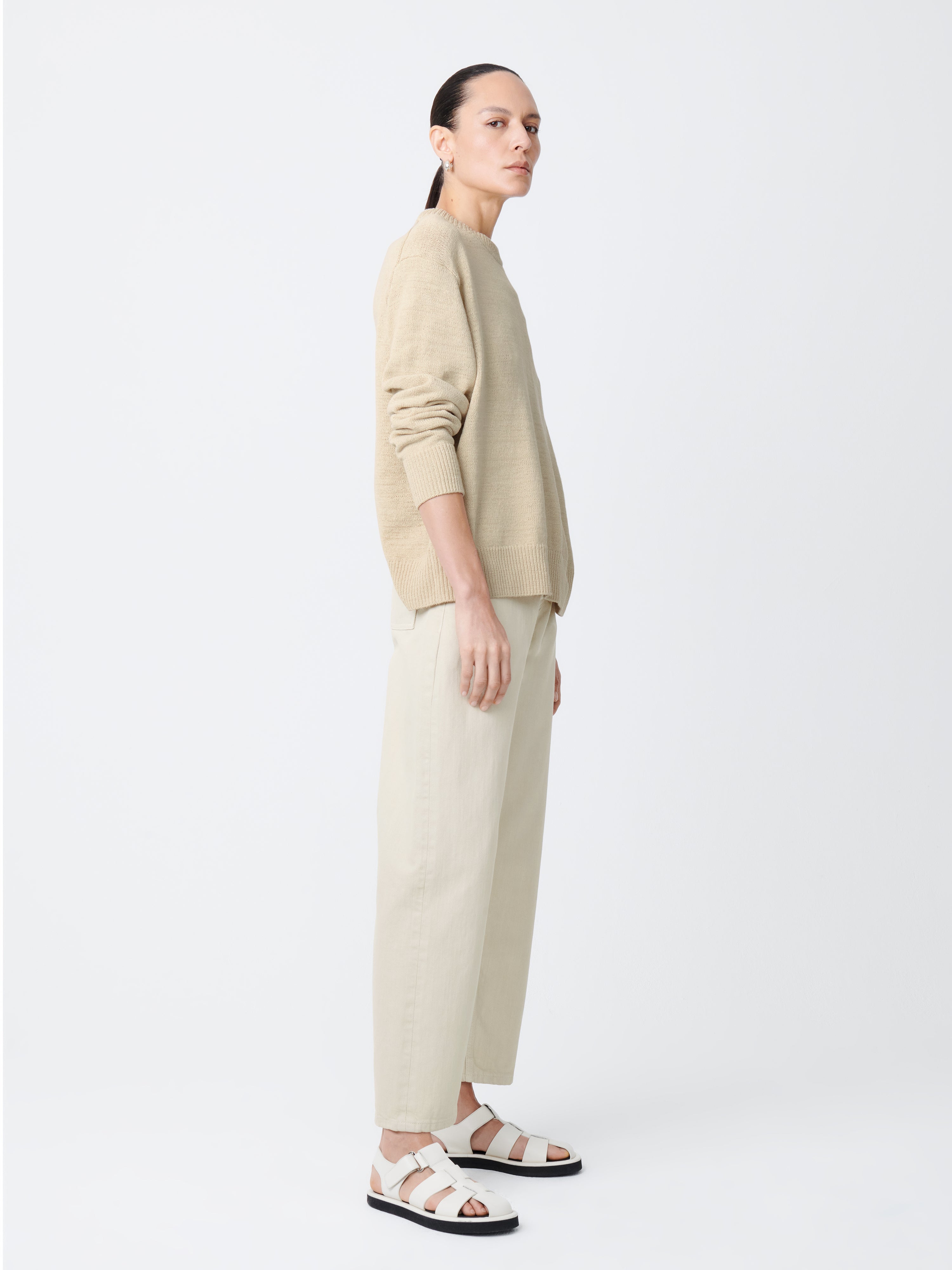 Ruthe Denim Pant in Dove