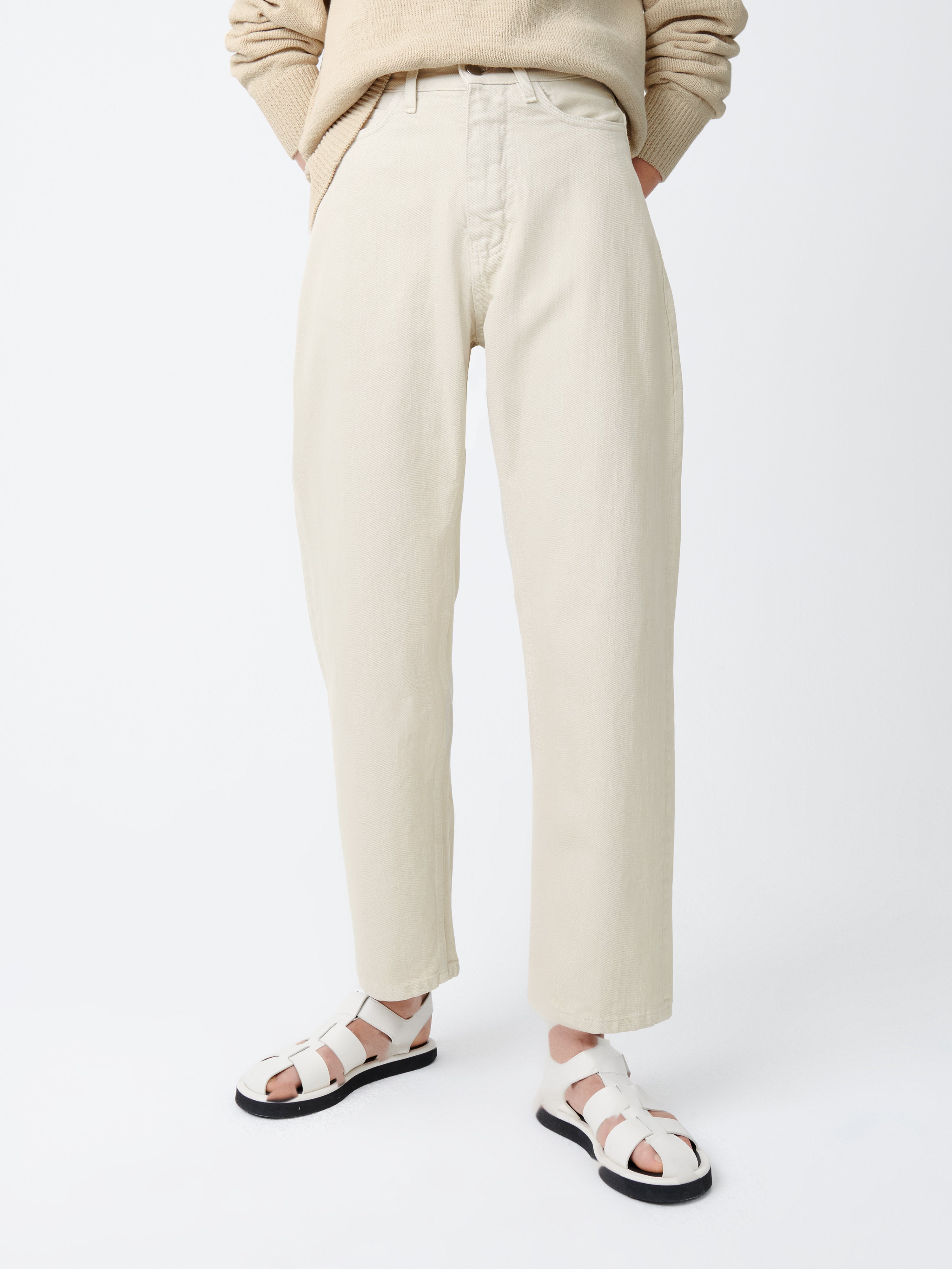 Ruthe Denim Pant in Dove