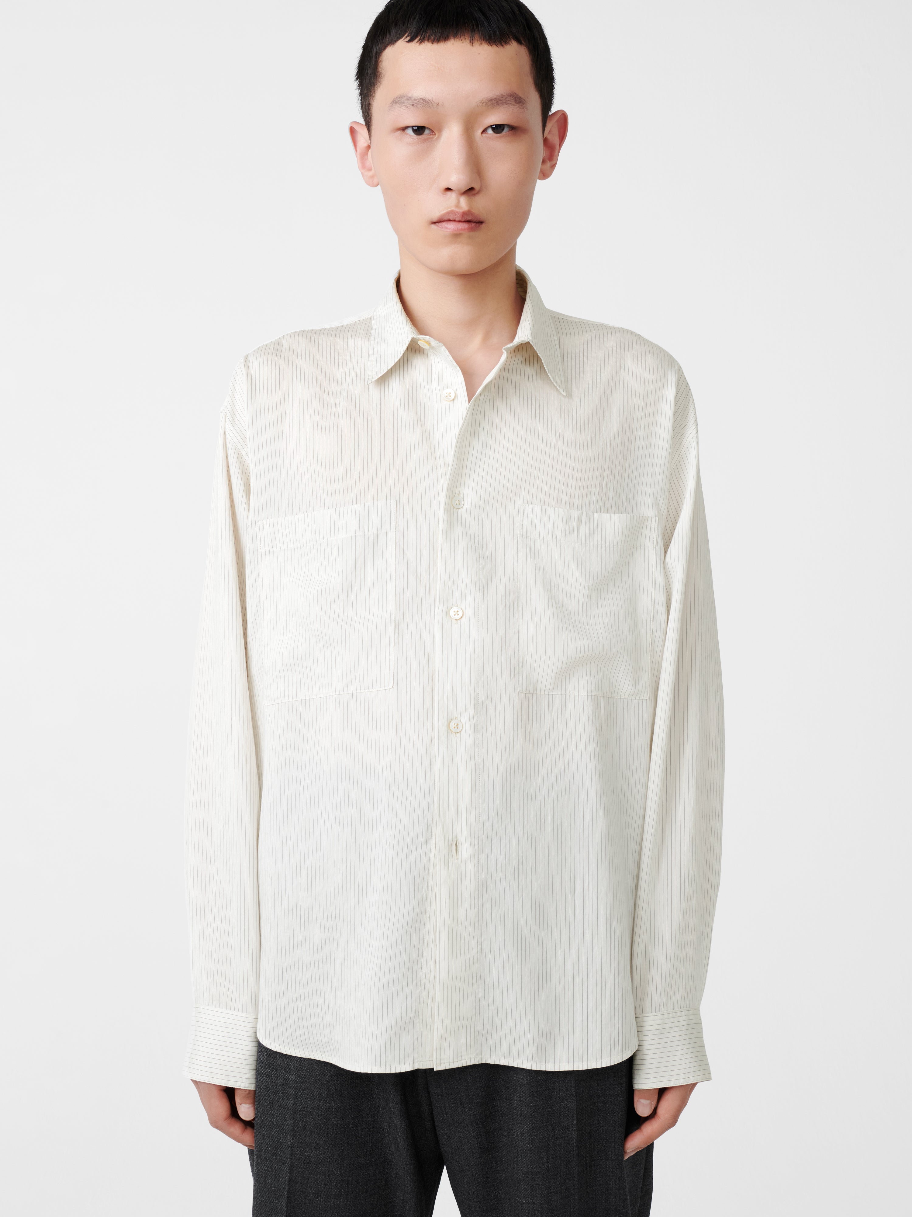 Salin Shirt in Stripe Black