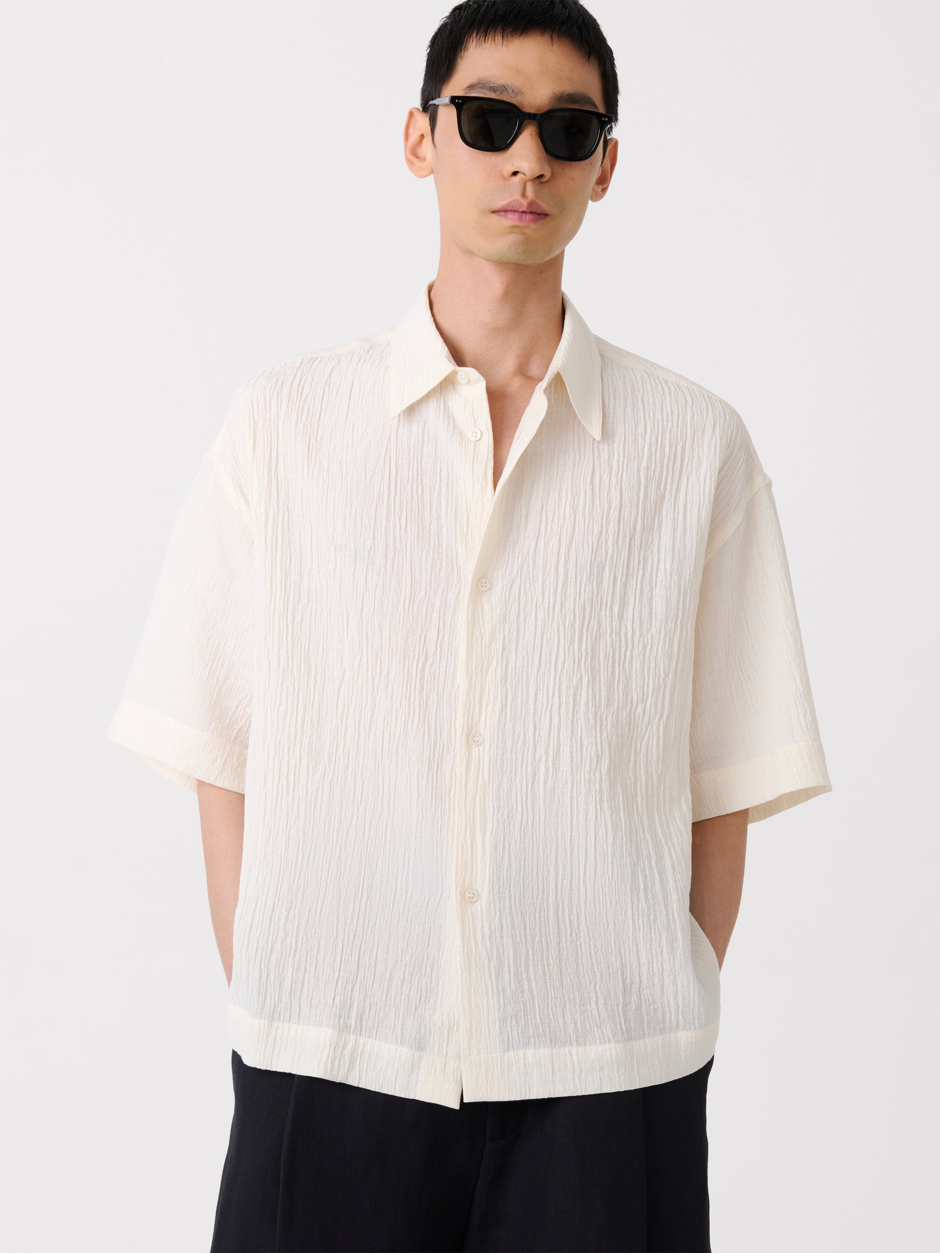 Sanko Shirt in Milk
