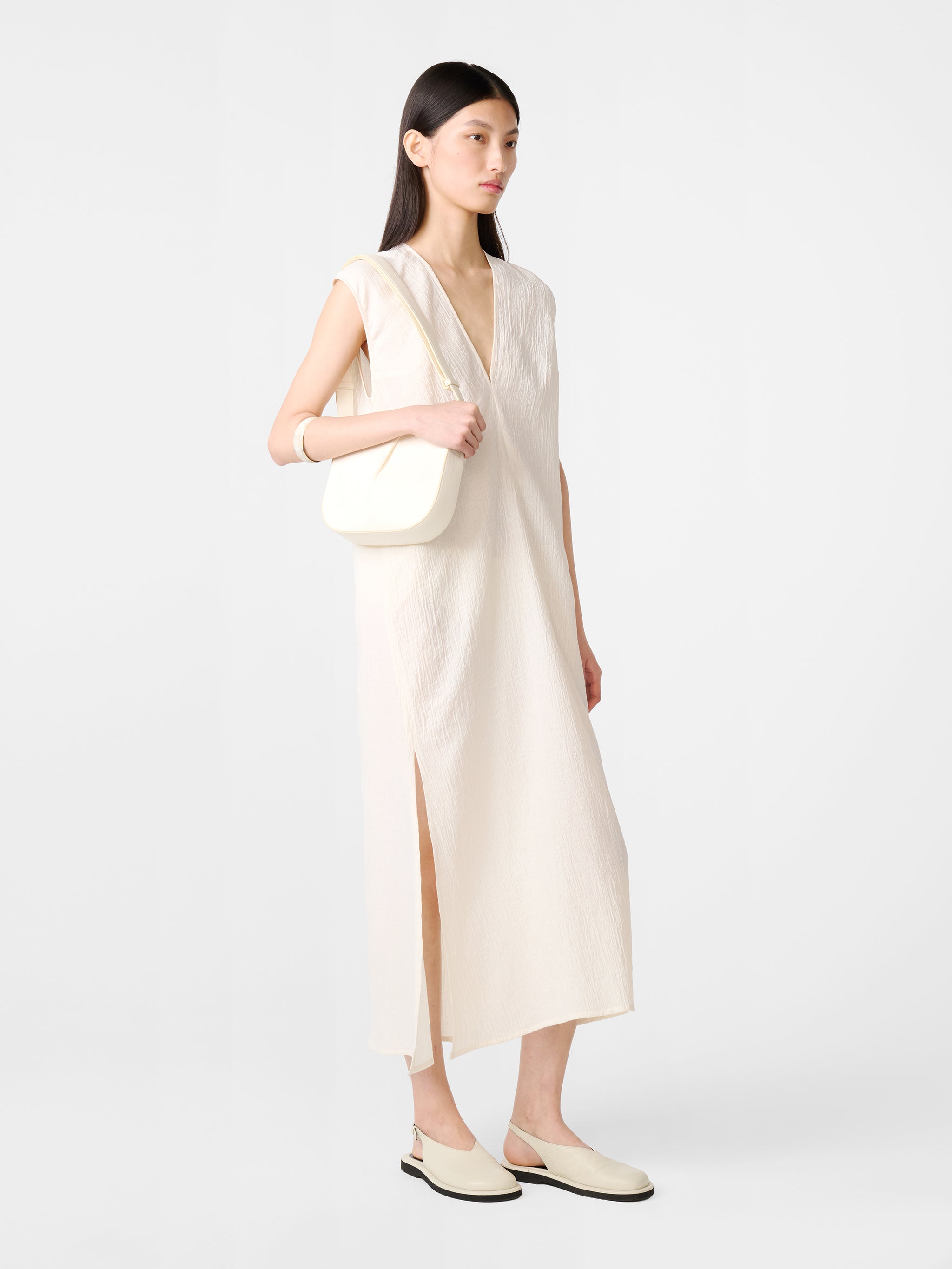 Fortuna Leather Bag in Parchment