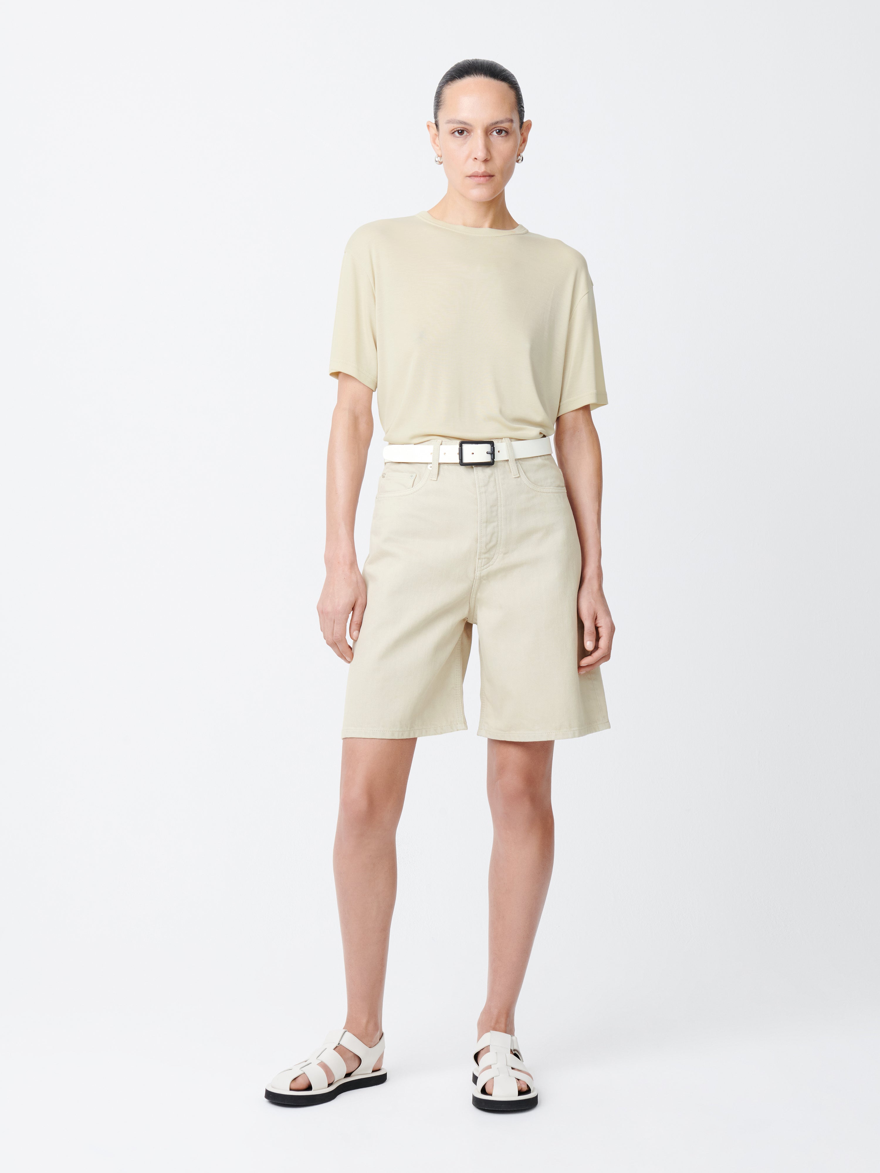 Bode Denim Short in Dove