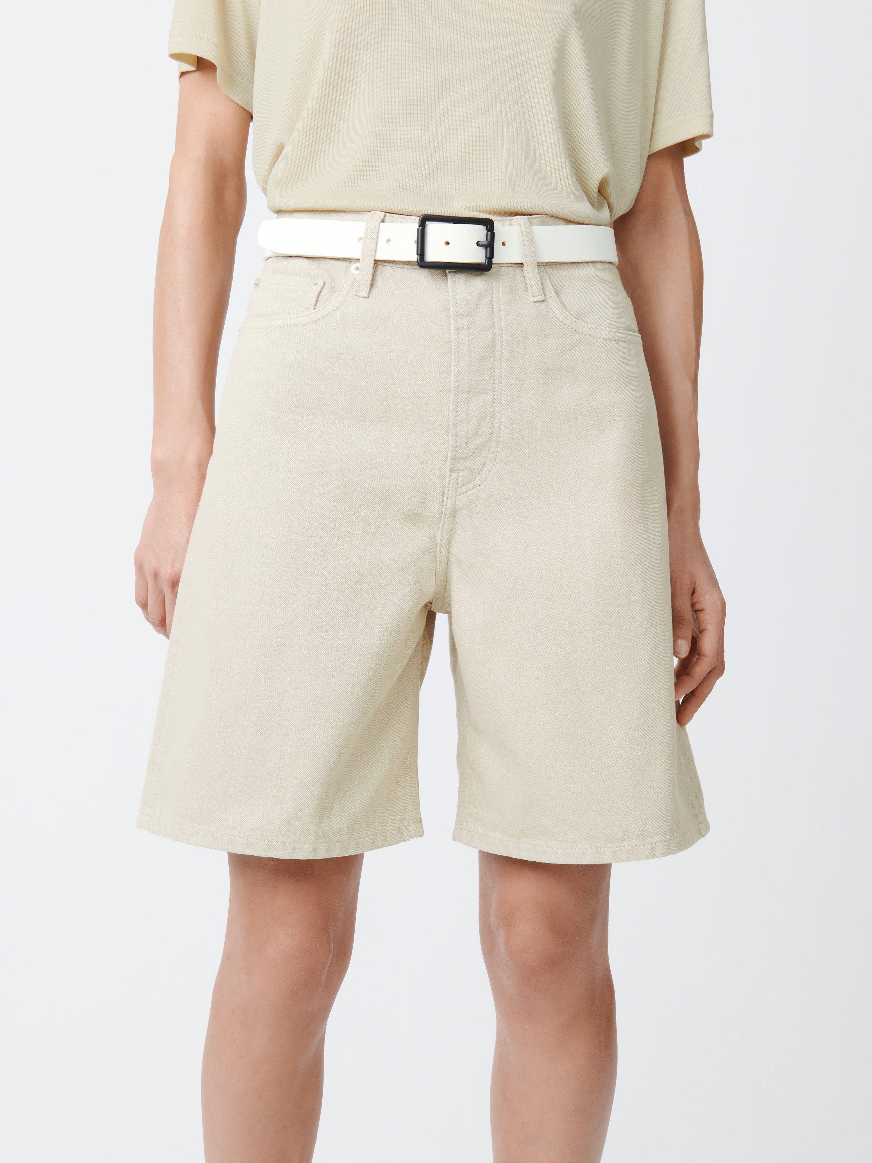 Bode Denim Short in Dove
