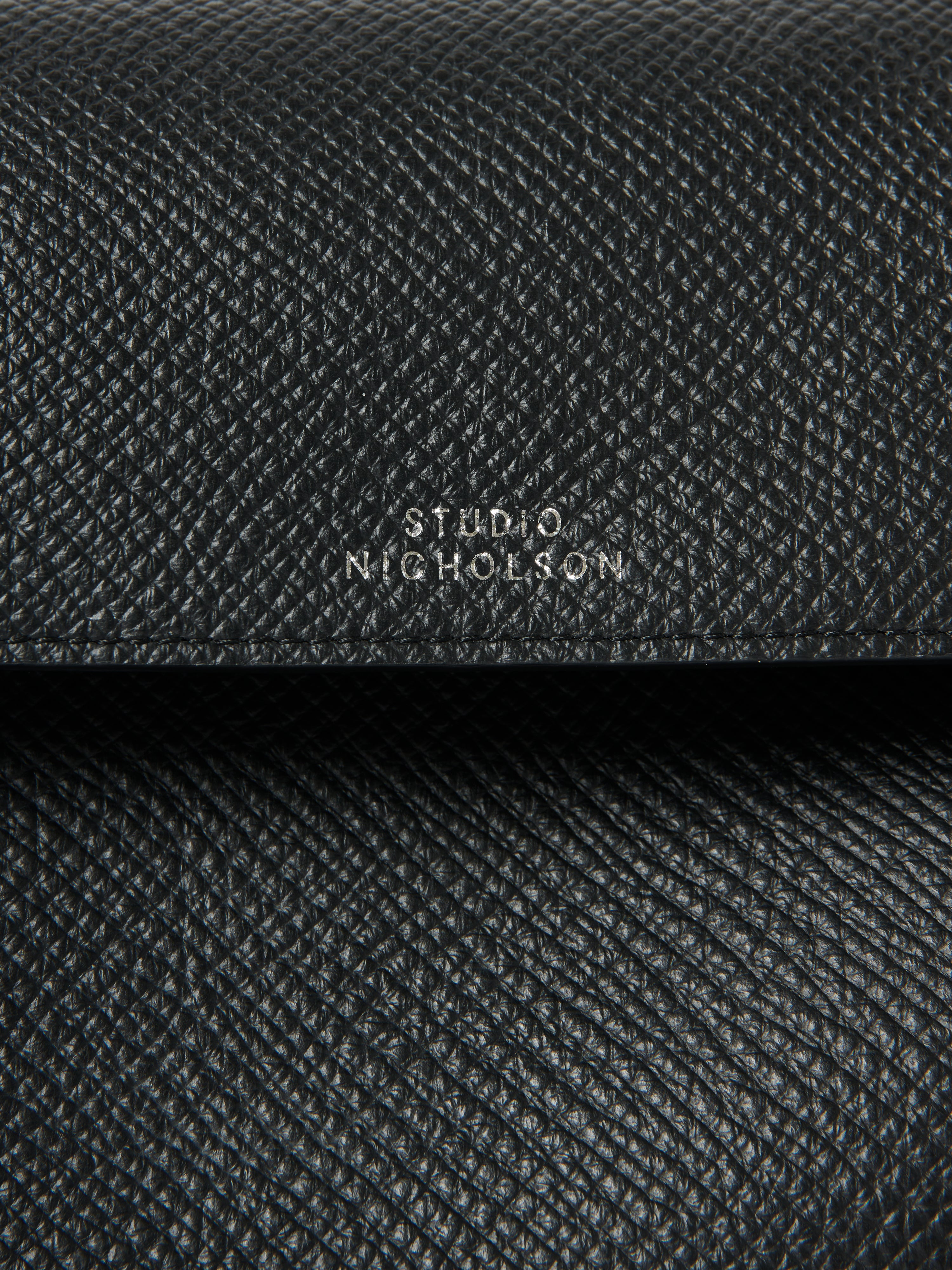 Shiboru Leather Bag in Black