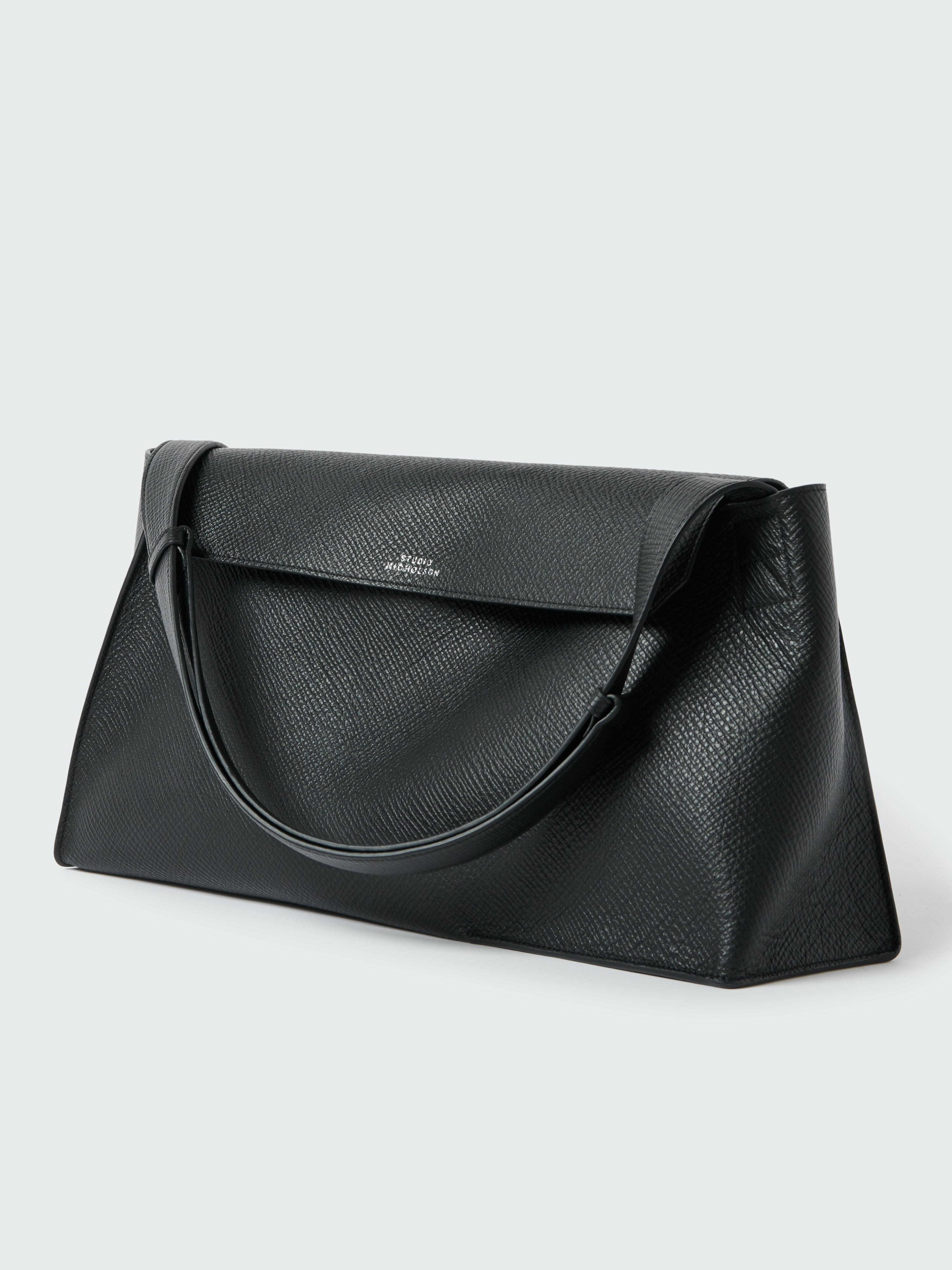 Shiboru Leather Bag in Black