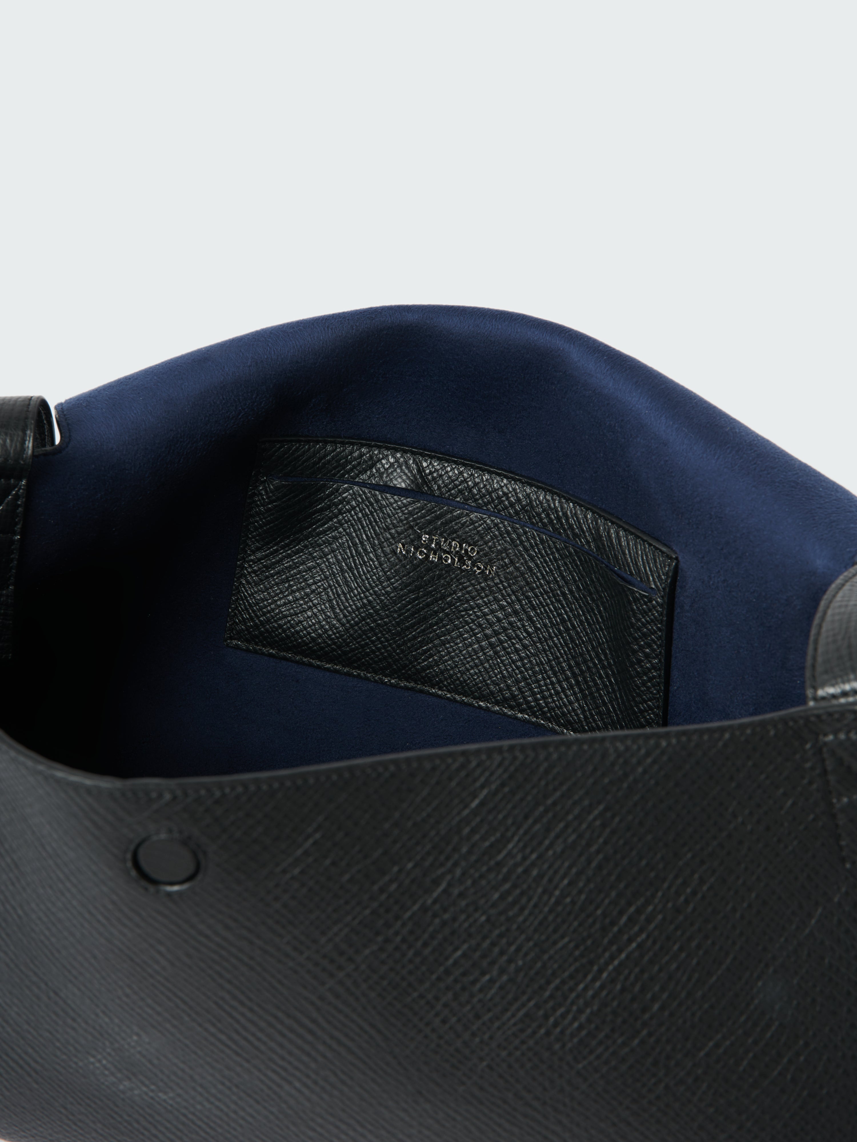 Shiboru Leather Bag in Black
