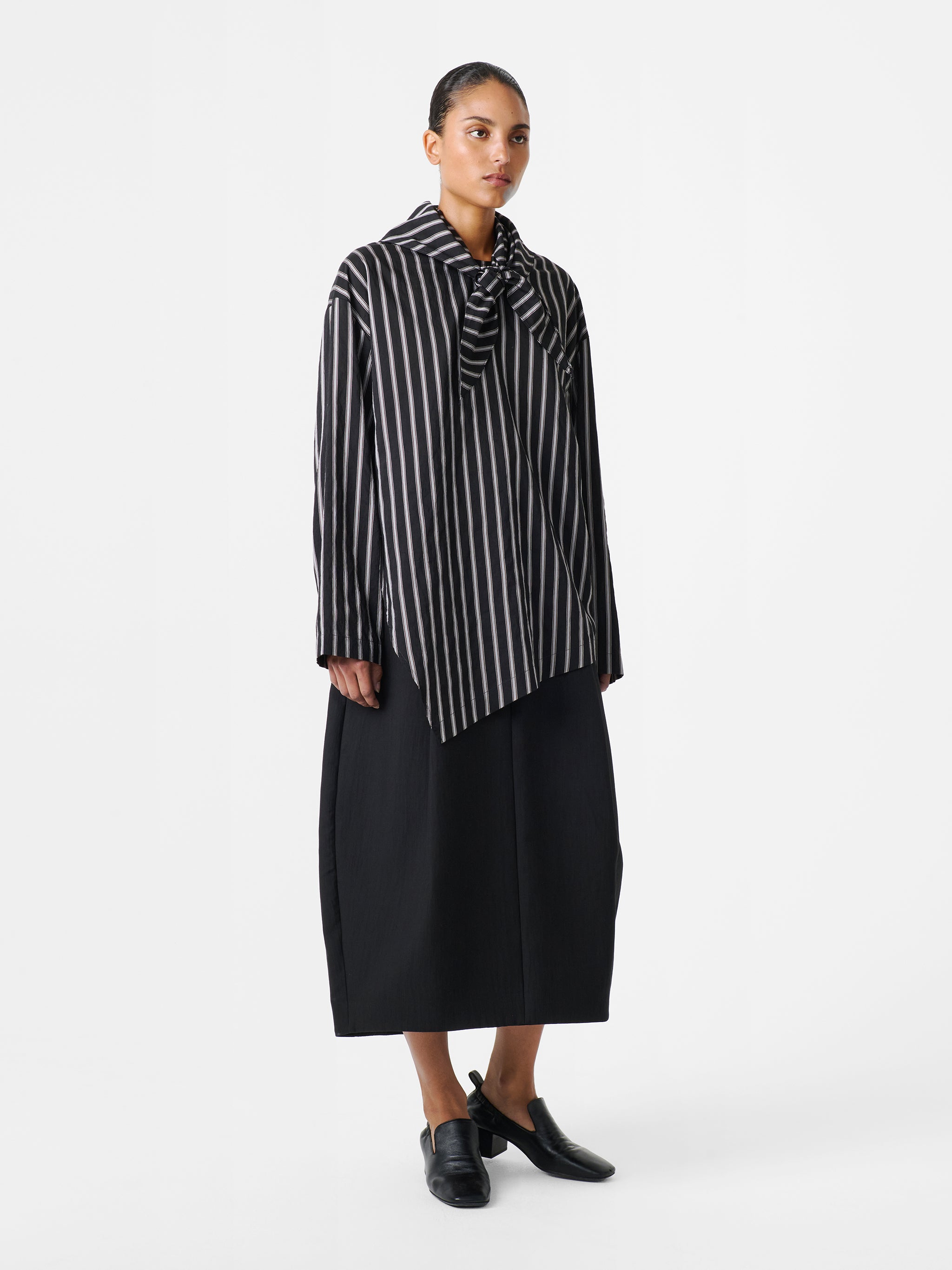 Bute Stripe Top in Darkest Navy Stripe