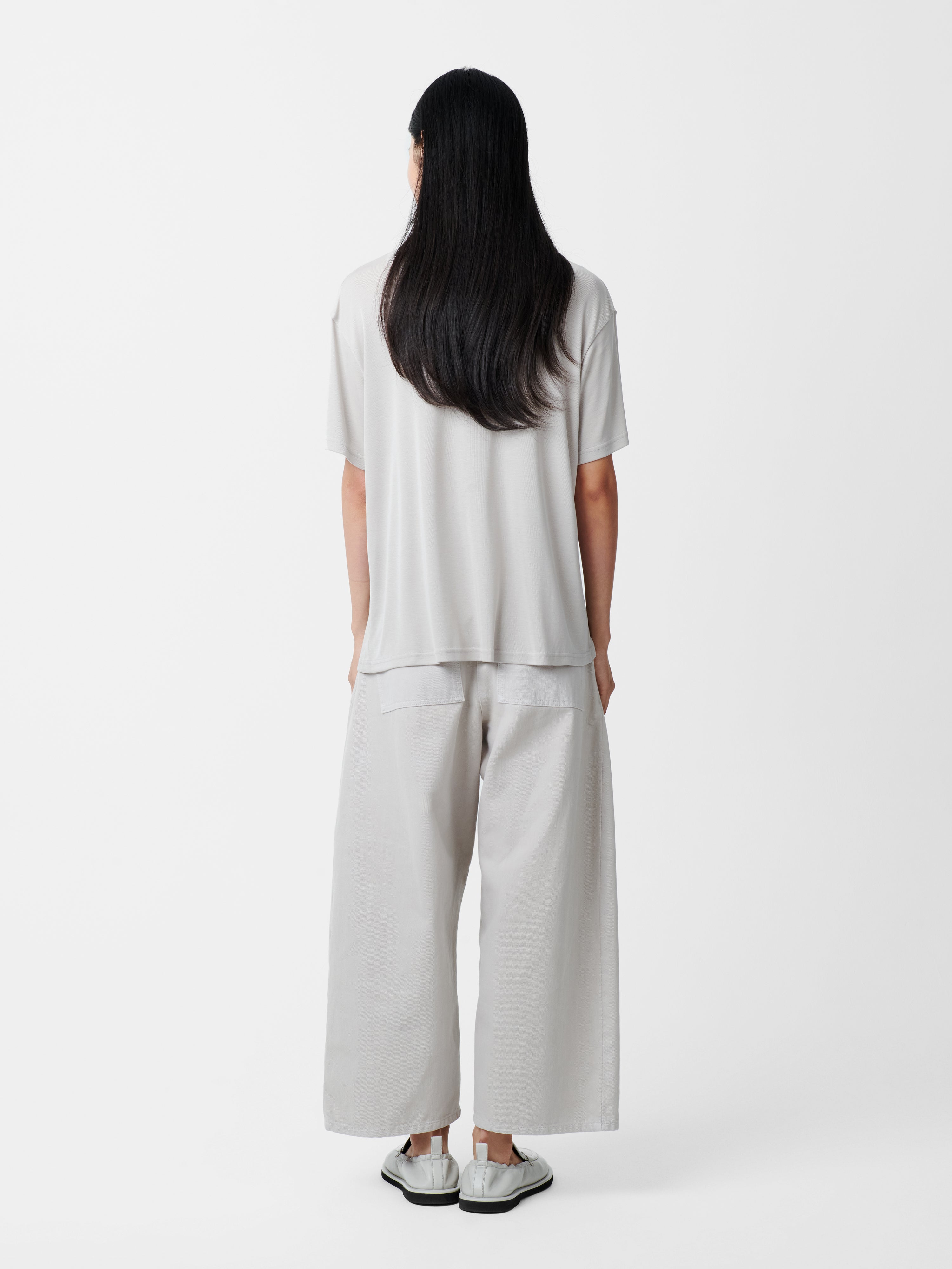 Chalco Denim Pant in Bone Grey