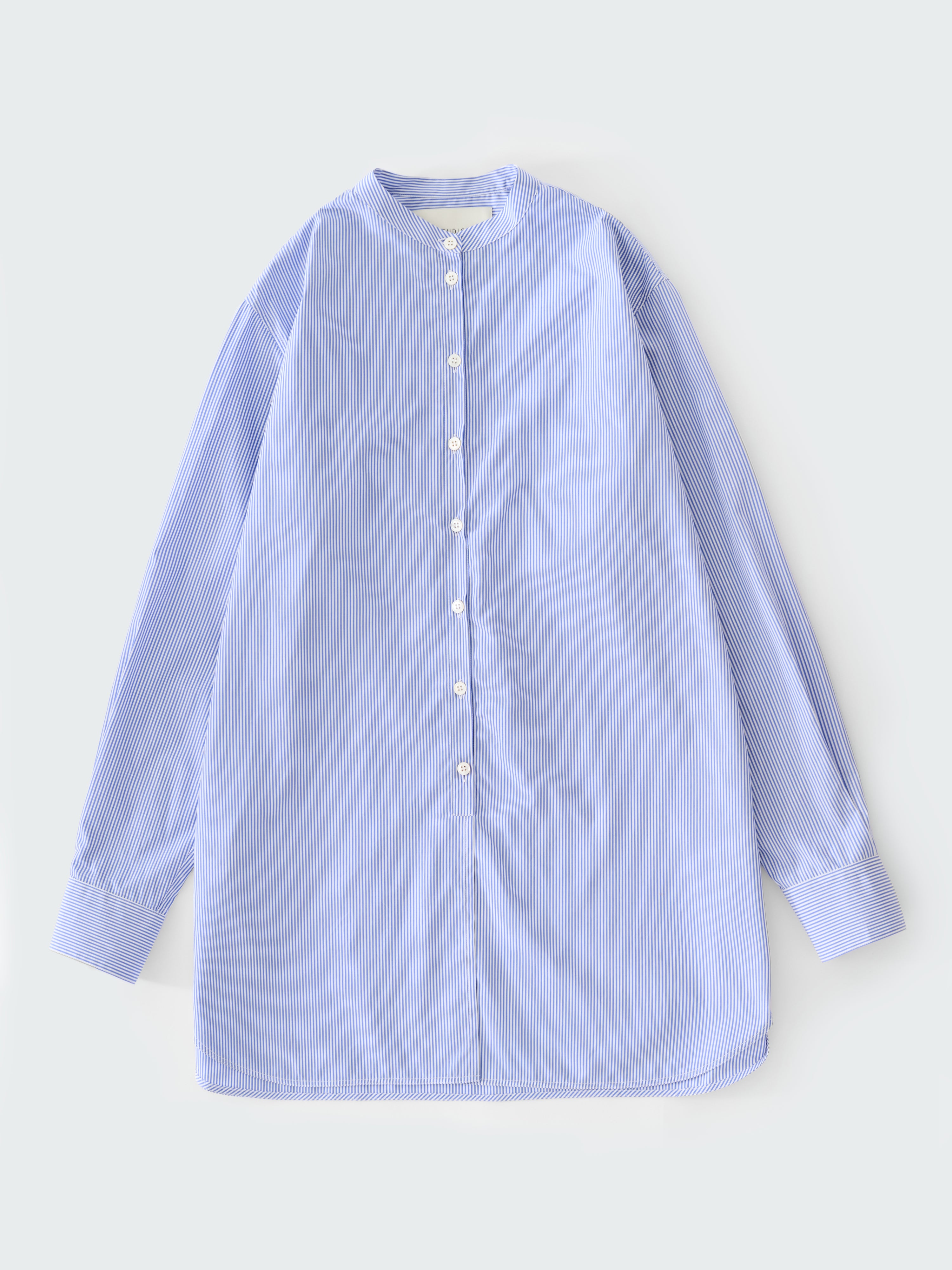 Cici Banker Stripe Shirt in Blue / White